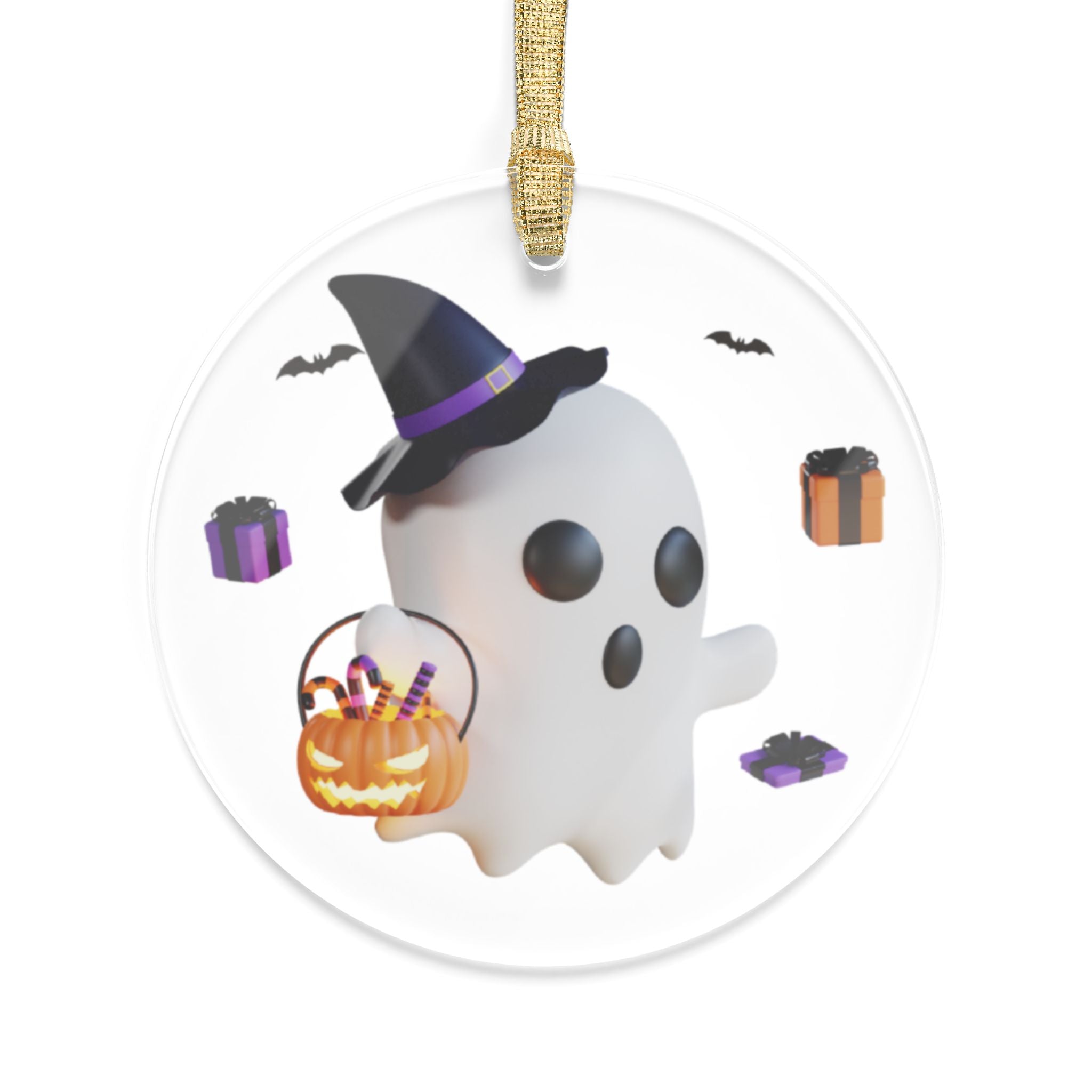 Halloween Spooky Ghost with Treats | Acrylic Ornaments