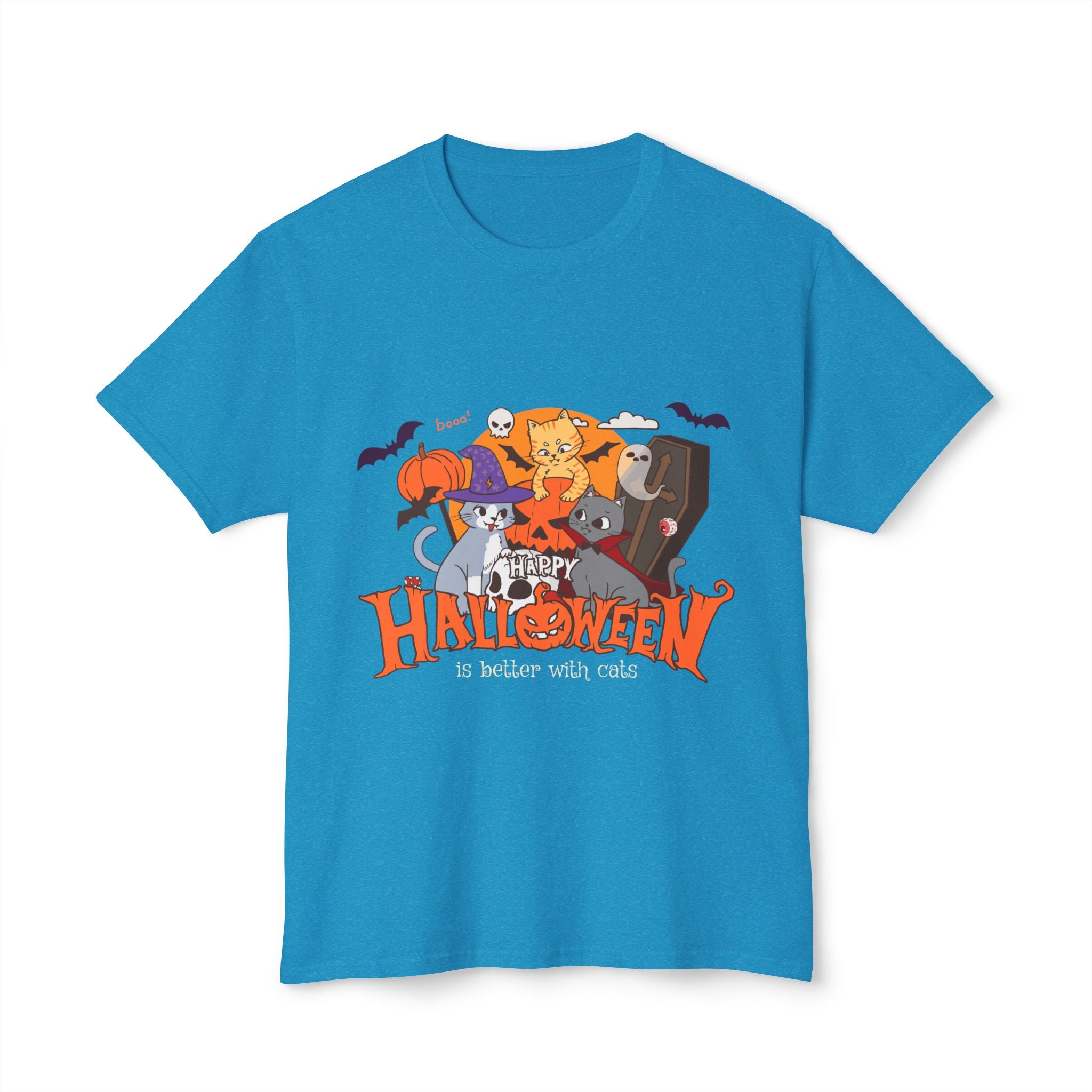 Halloween is Better with Cats | Unisex HD Cotton™ T-shirt