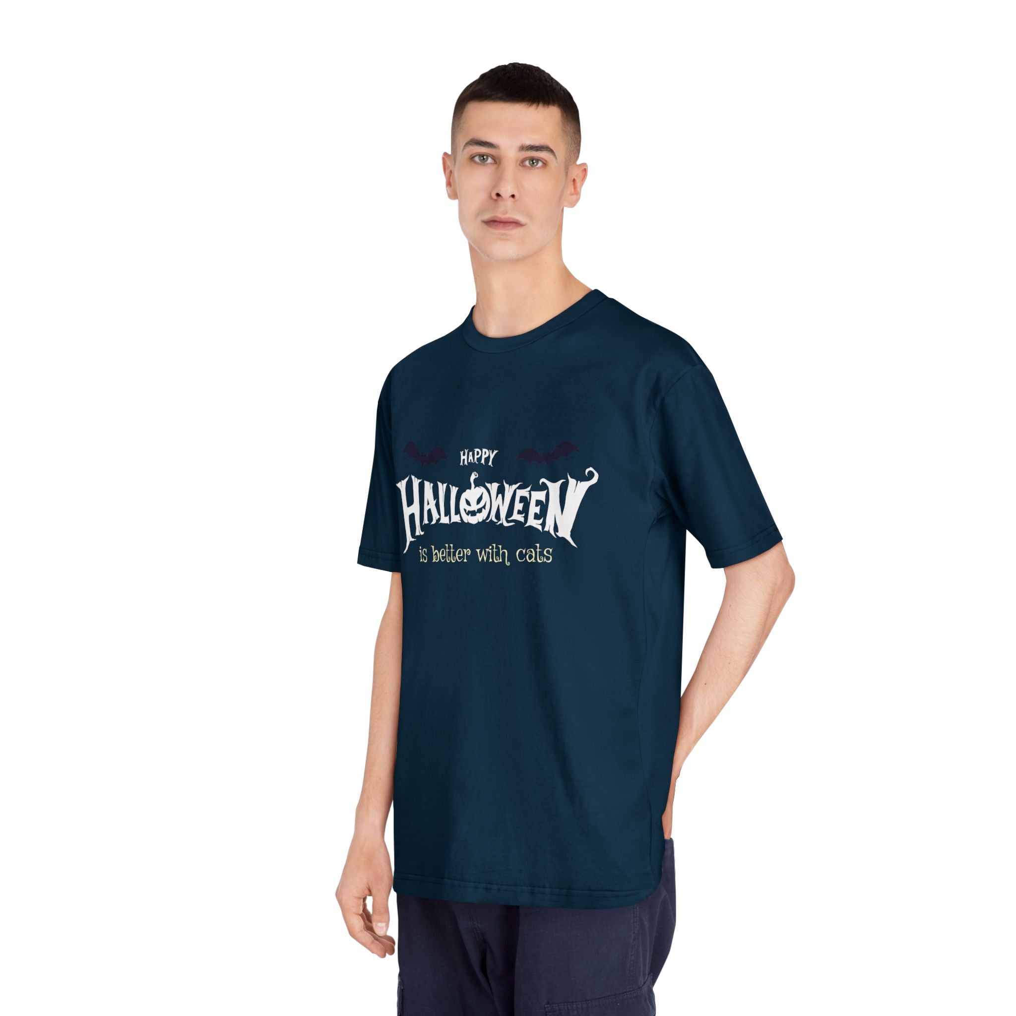 Halloween with Witch's Cats | Unisex Classic Crewneck T-Shirt