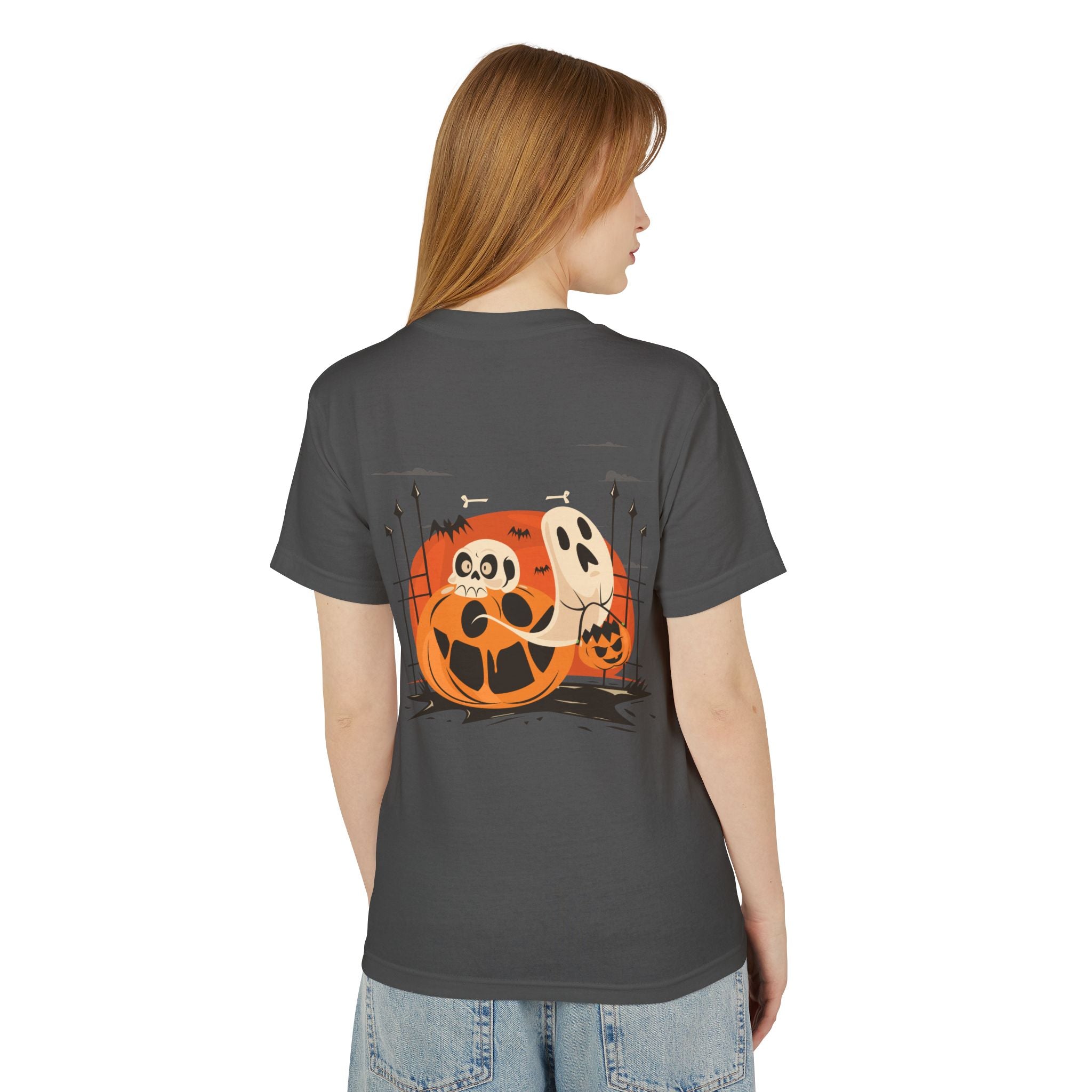 Halloween with Pumpkins | Unisex Garment-Dyed Heavyweight Cotton Tee