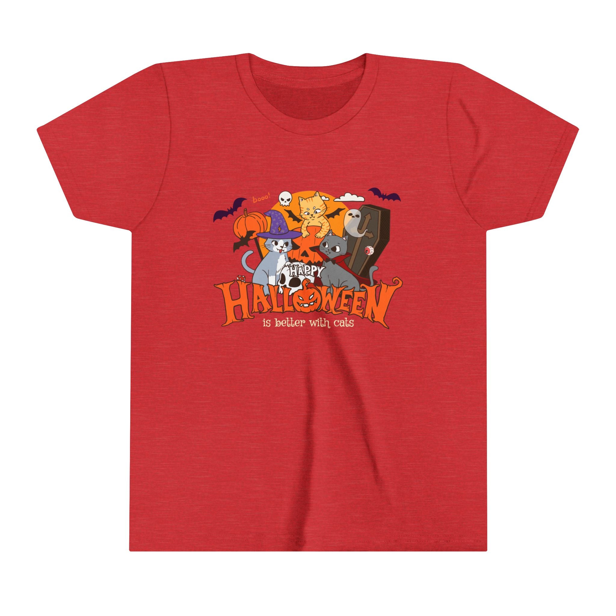 Halloween is Better with Cats | Youth Short Sleeve Tee