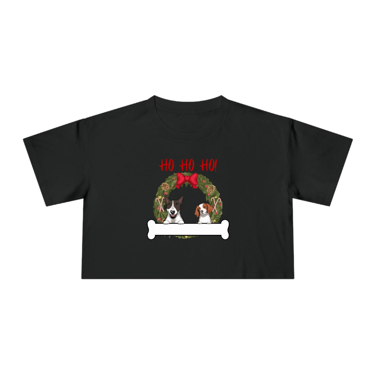 Ho Ho Ho!-Dogs | Women's Crop Tee