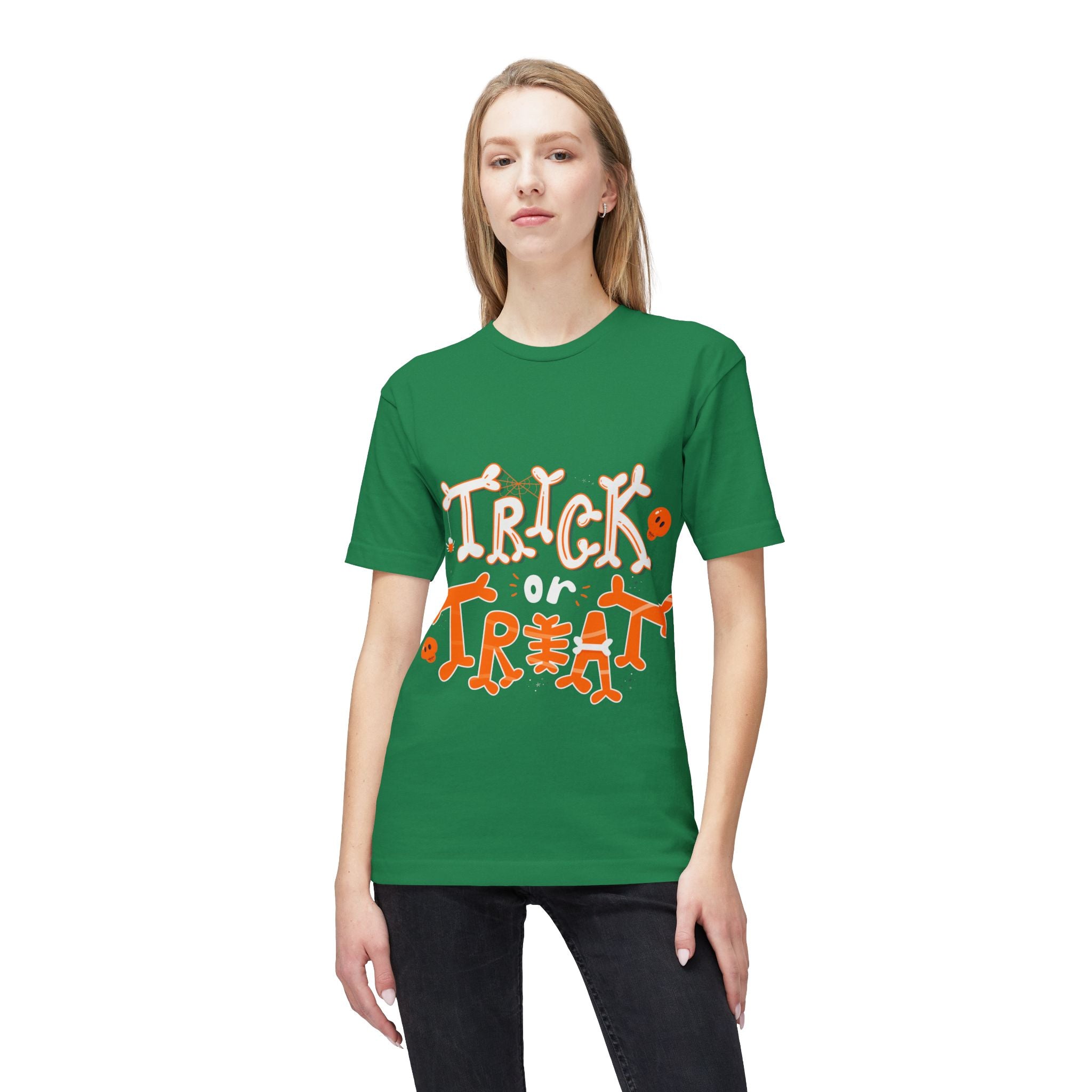Halloween Trick or Treat | Unisex Midweight T-shirt, Made in US