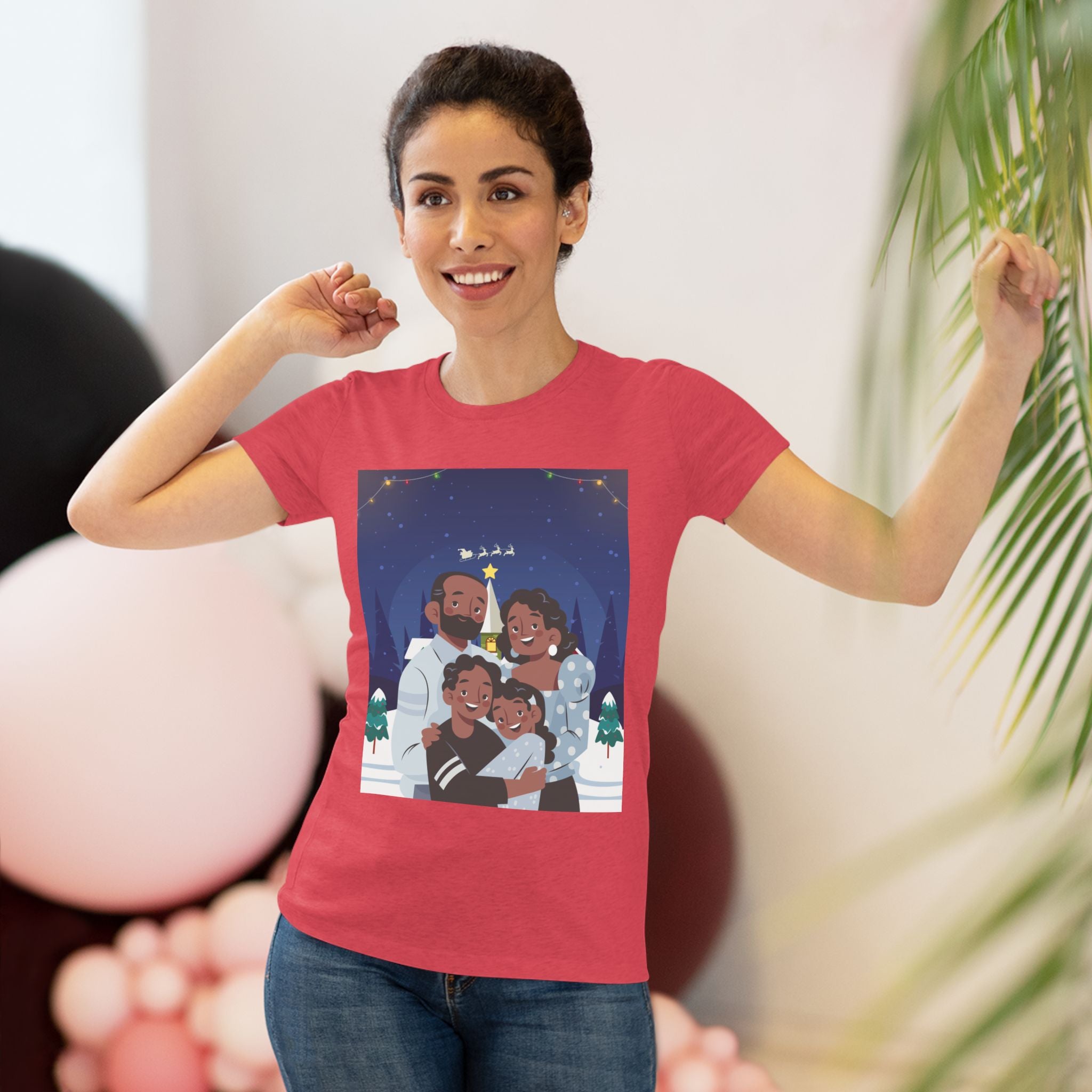 HAPPY CHRISTMAS DAY Women's Triblend Tee