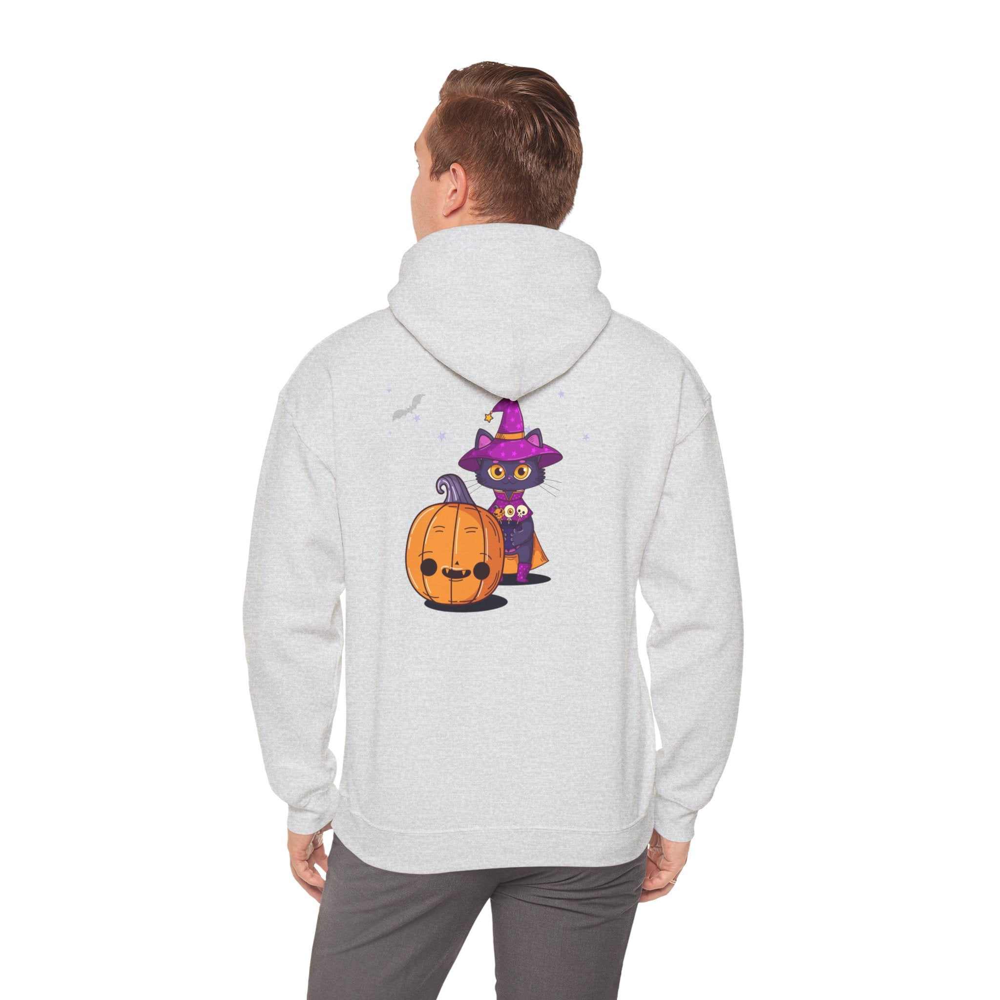 Halloween with Witch's Cats | Unisex Heavy Blend Hooded Sweatshirt