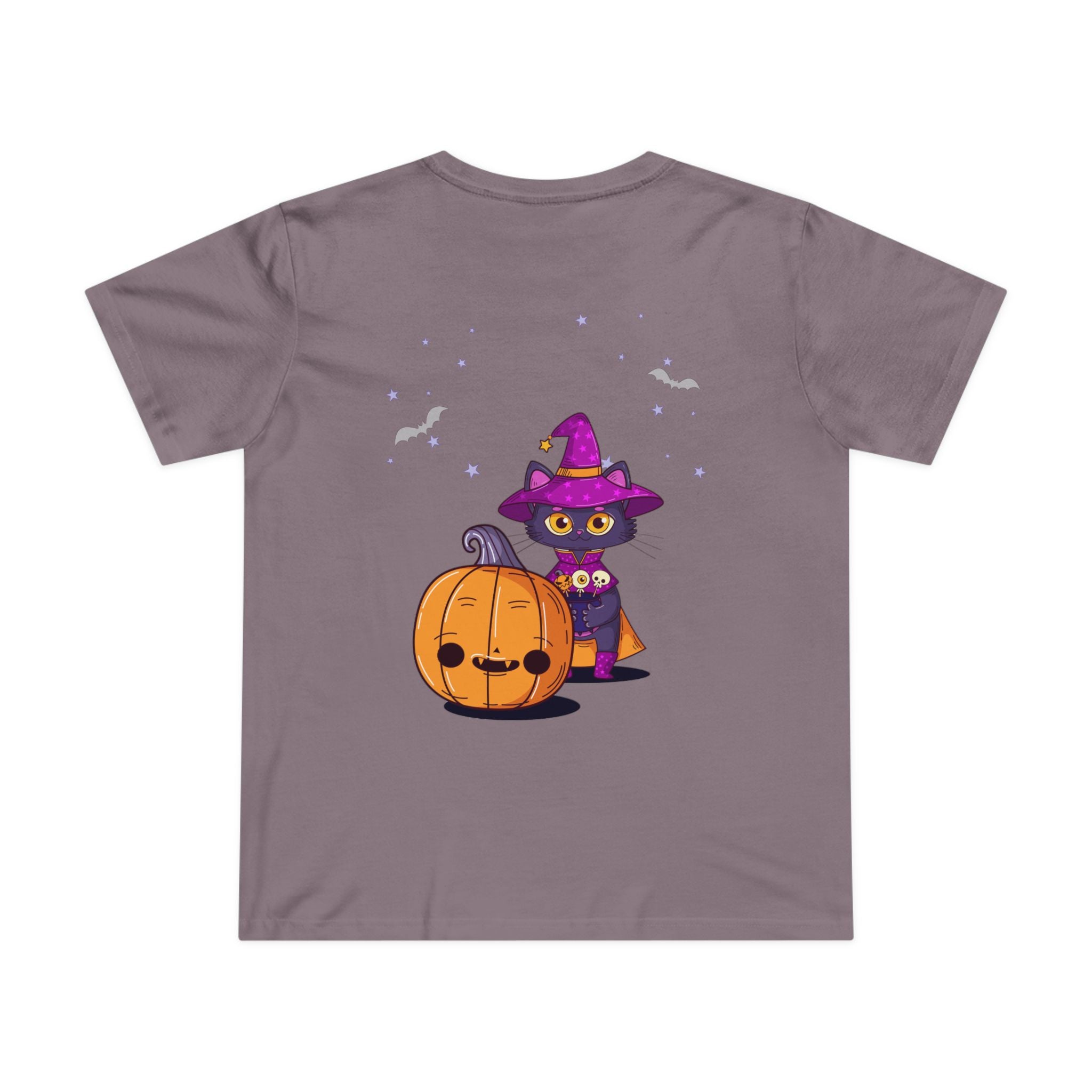 Halloween with Witch's Cats | Women’s Maple Tee