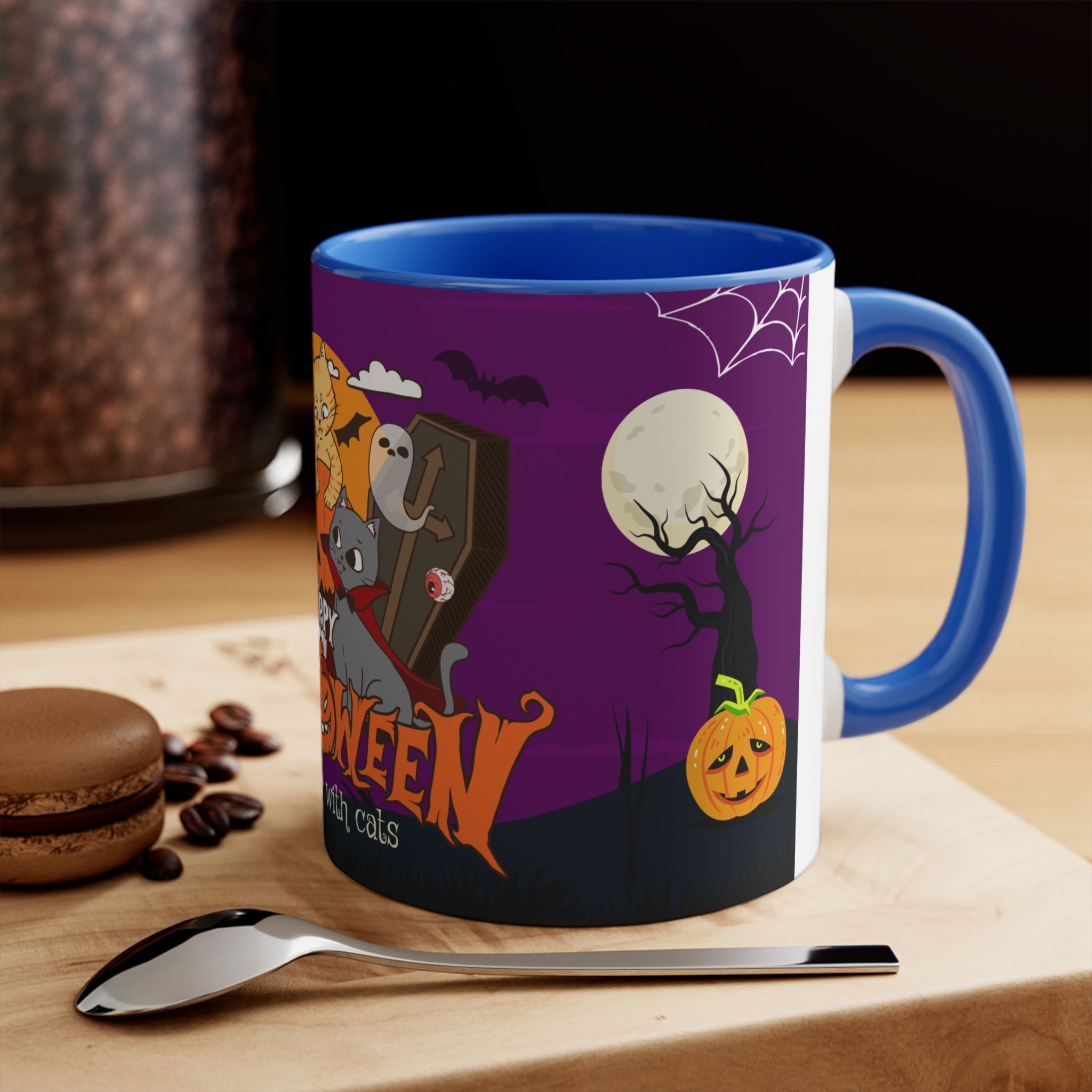 Happy Halloween is Better with Cats | Accent Mug