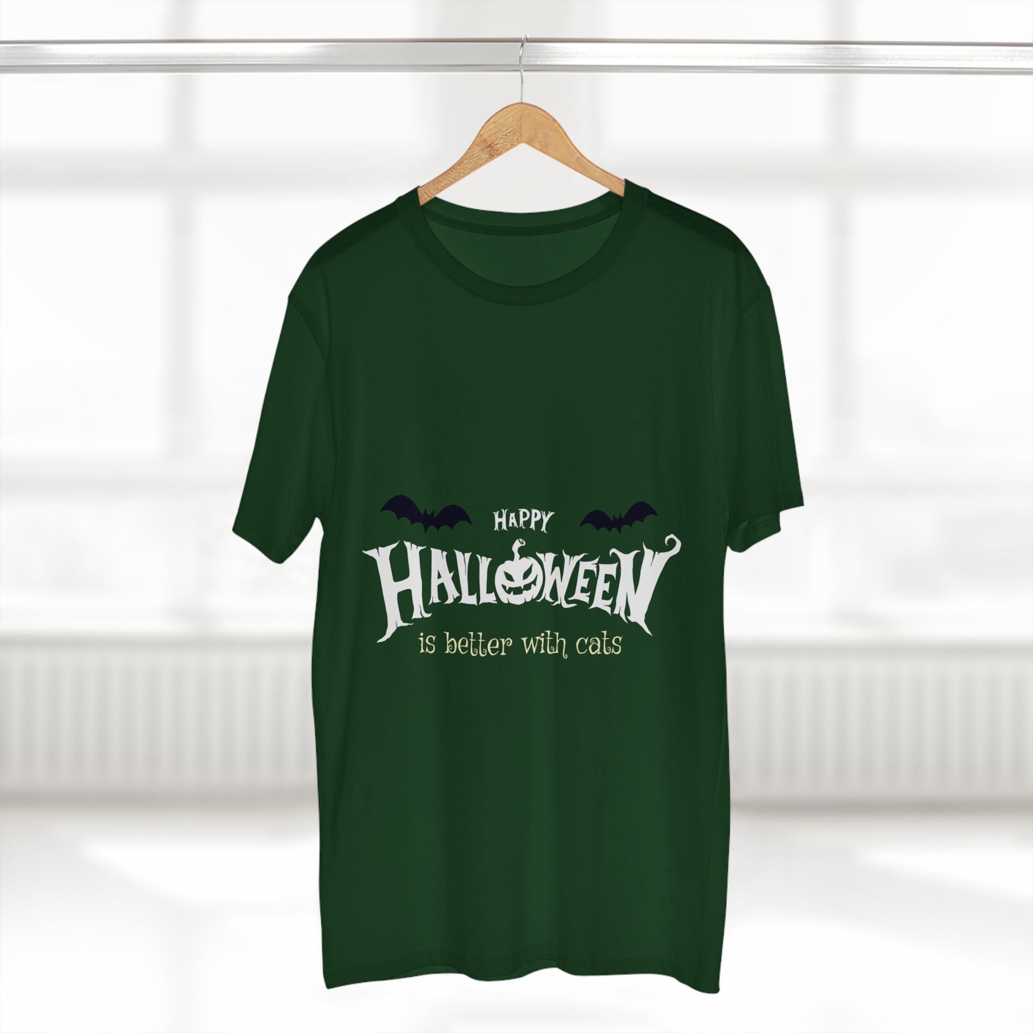 Halloween with Witch's Cats | Men's Staple Tee
