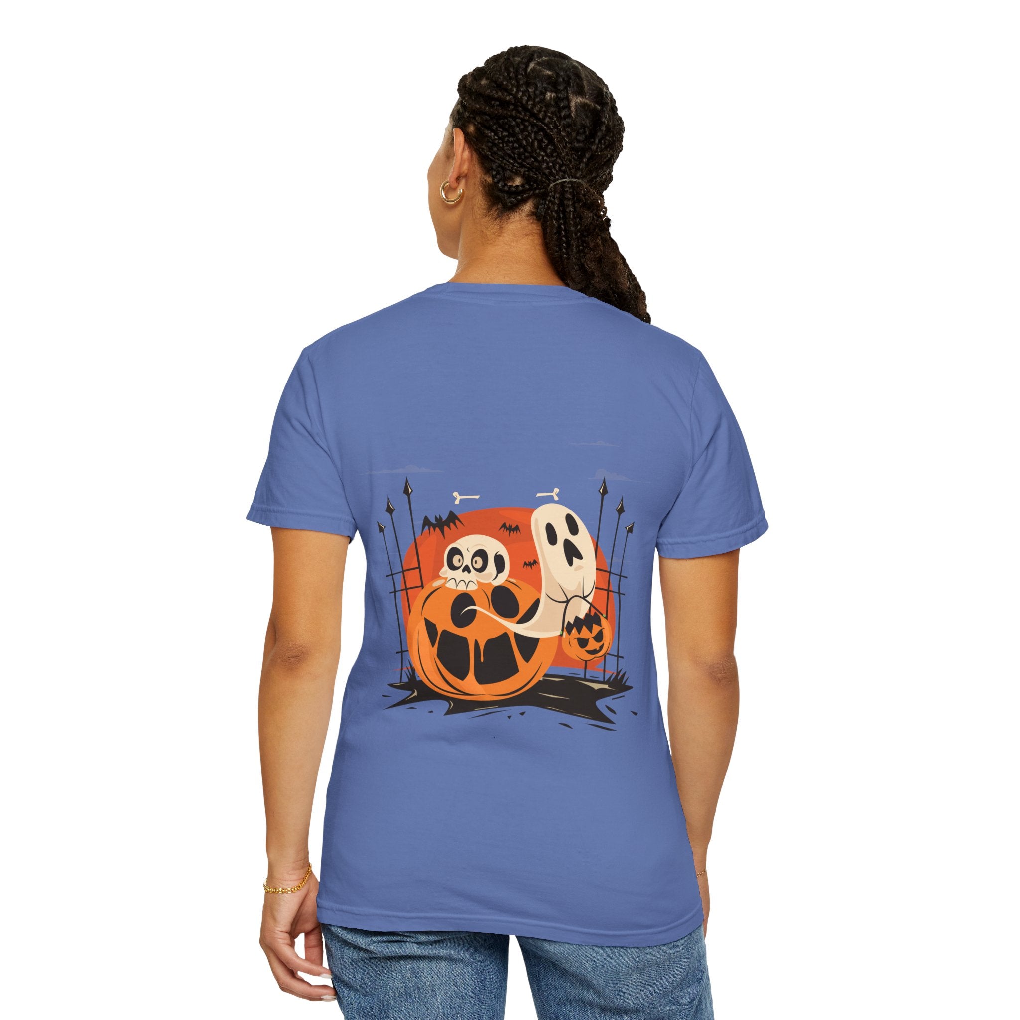 Halloween with Pumpkins | Unisex Garment-Dyed T-shirt