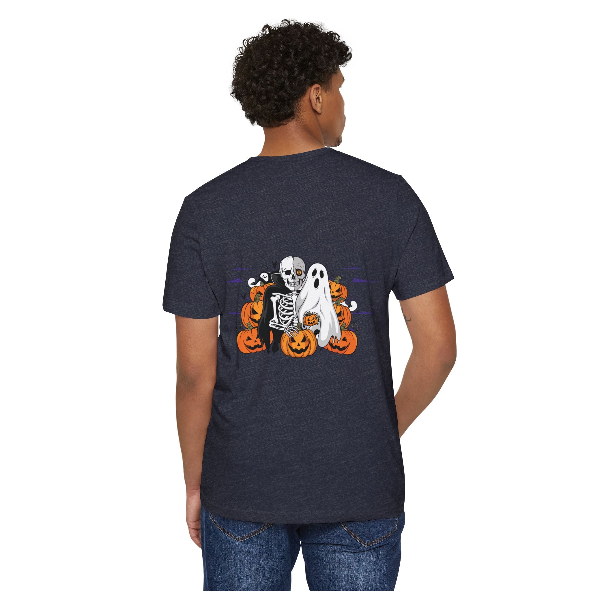 Halloween with Bats | Unisex Recycled Organic T-Shirt