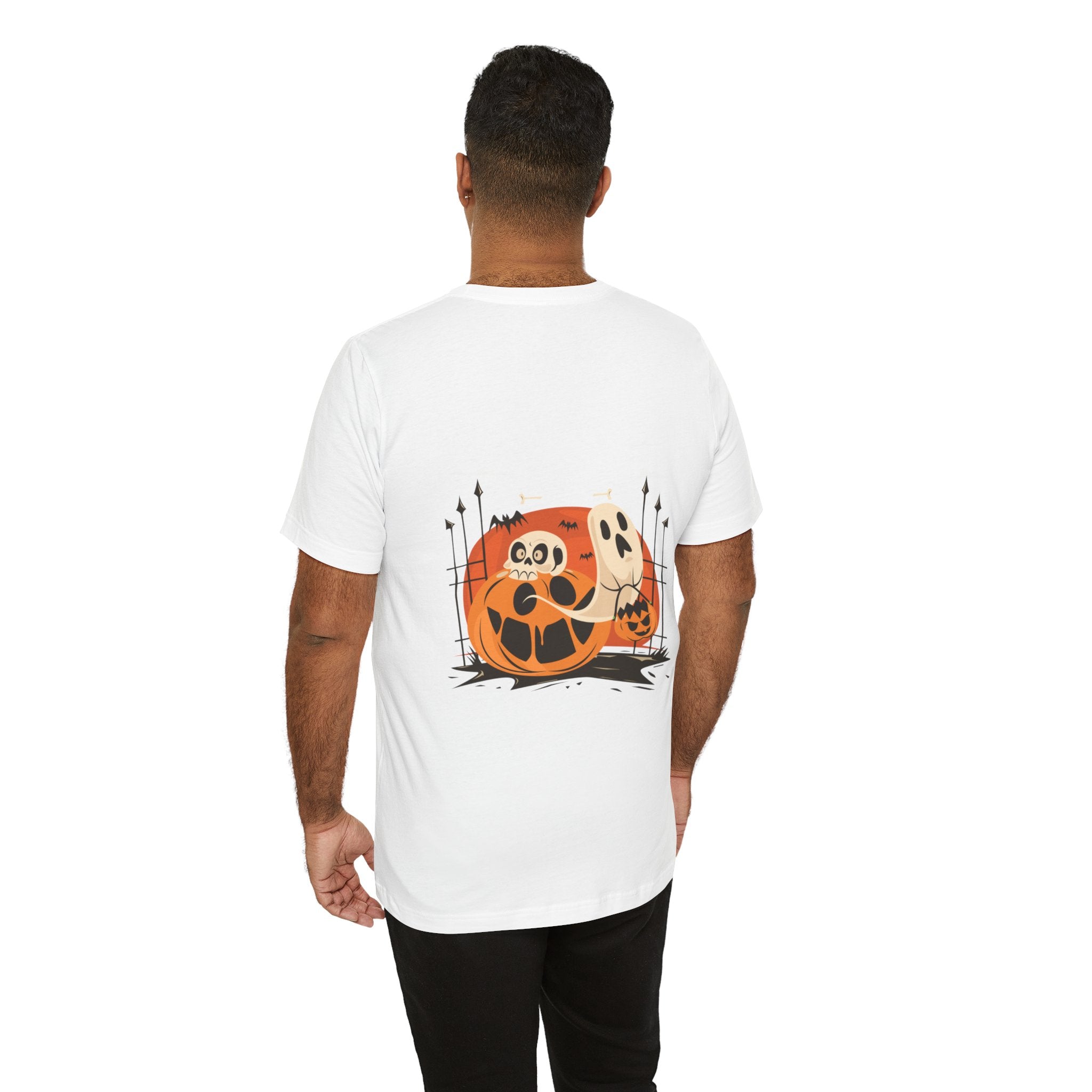 Halloween with Pumpkins | Unisex Jersey Short Sleeve Tee