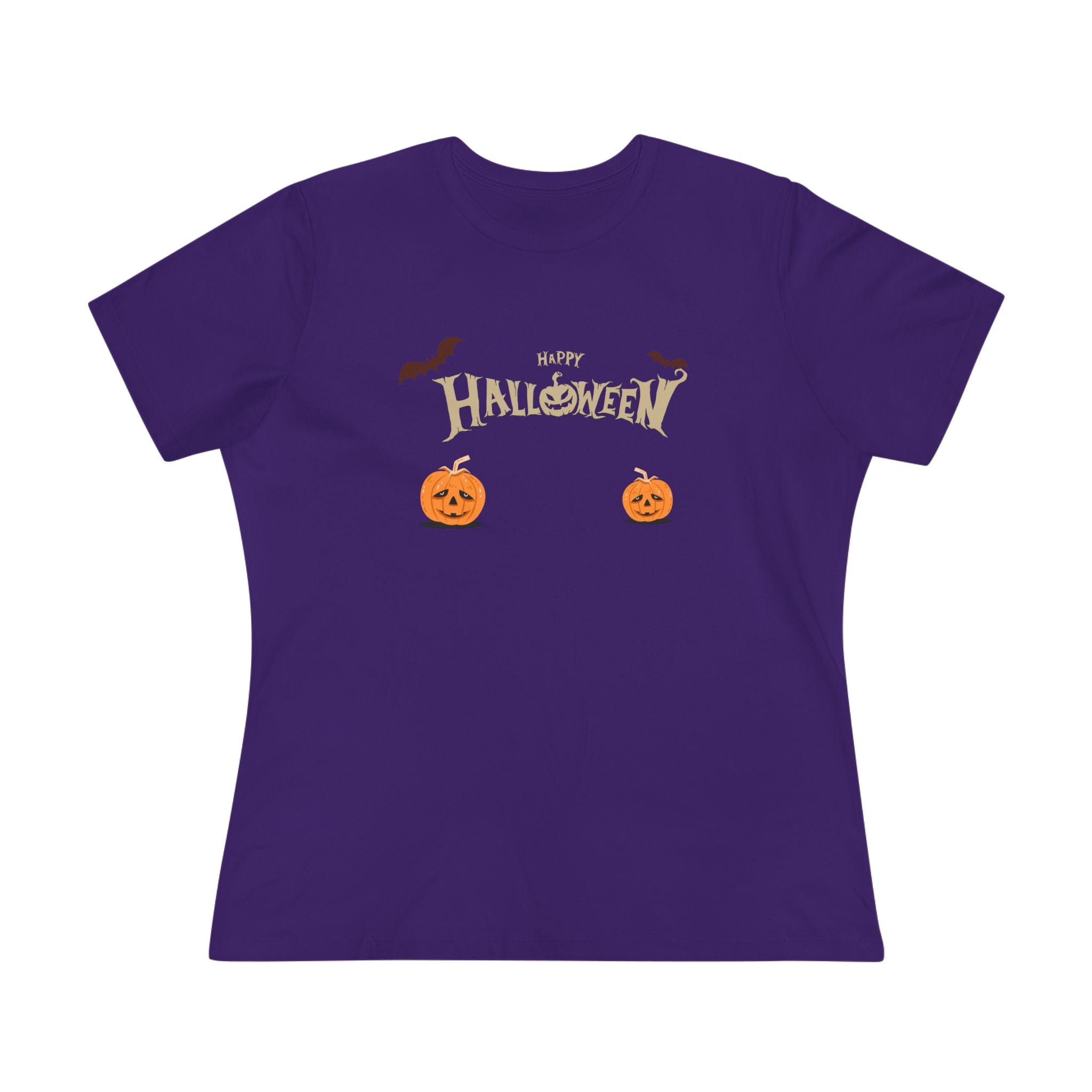 Halloween with Pumpkins | Women's Cotton Tee