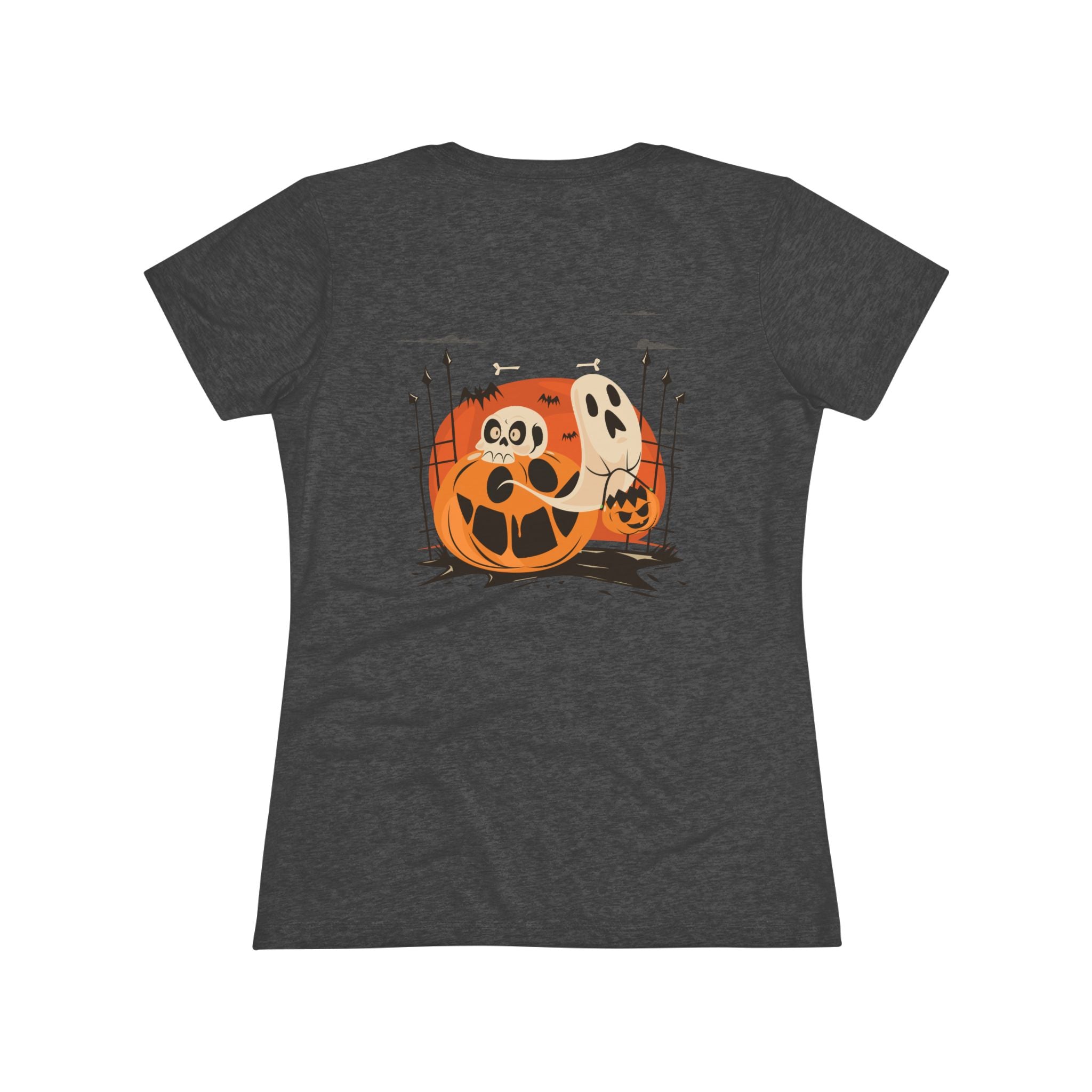 Halloween with Pumpkins | Women's Triblend Tee