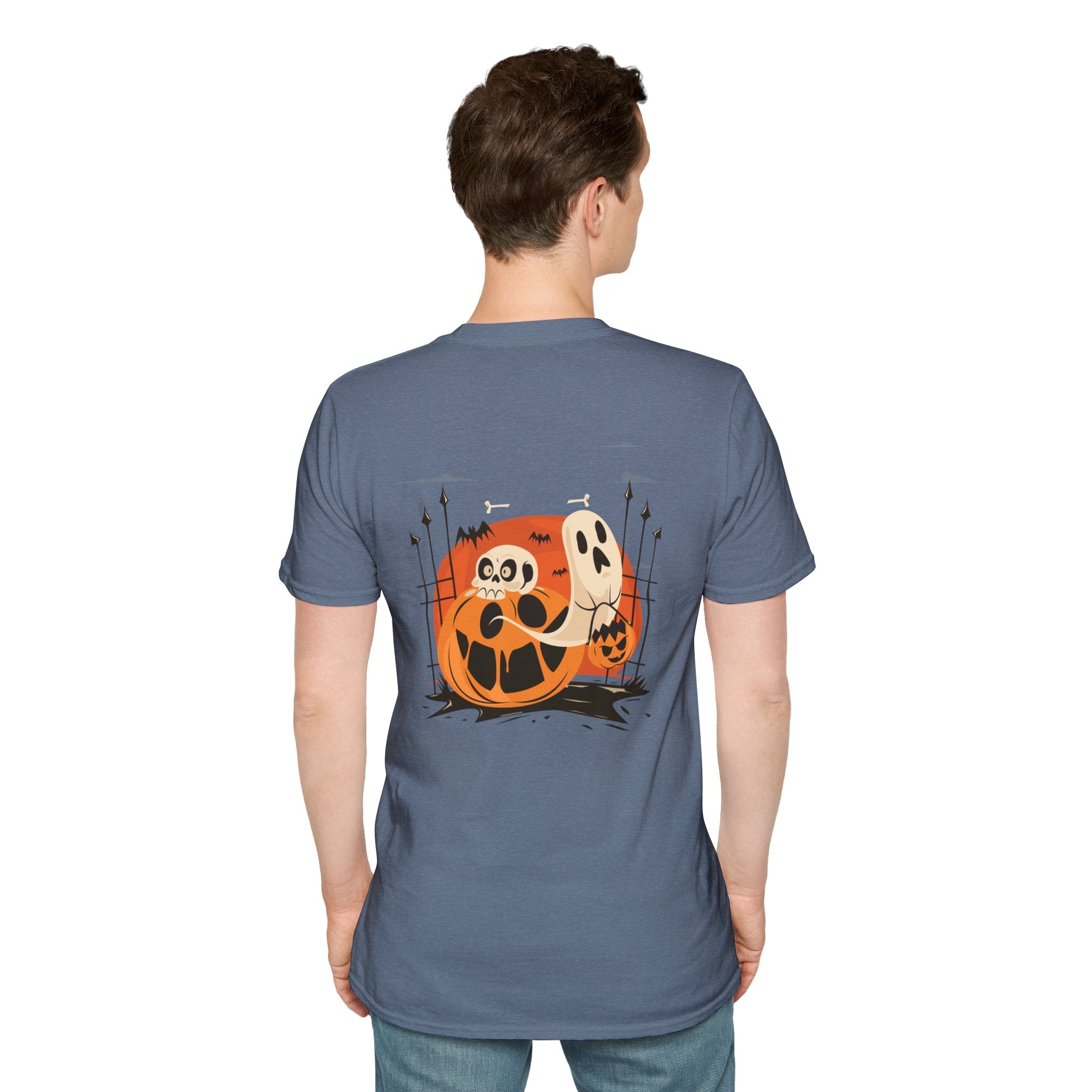 Halloween with Pumpkins | Unisex Softstyle T-Shirt