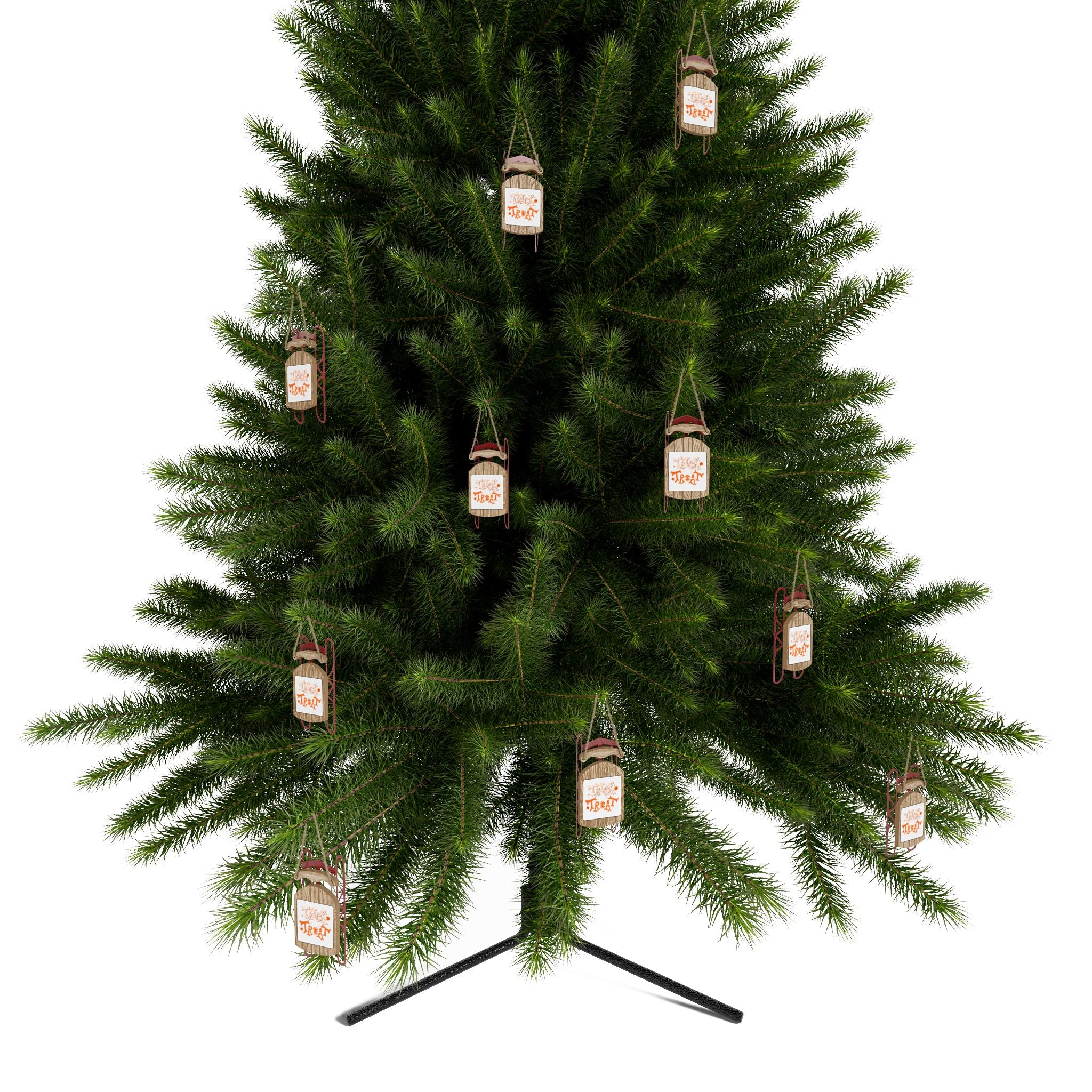 Halloween Trick or Treat | Sled Ornaments