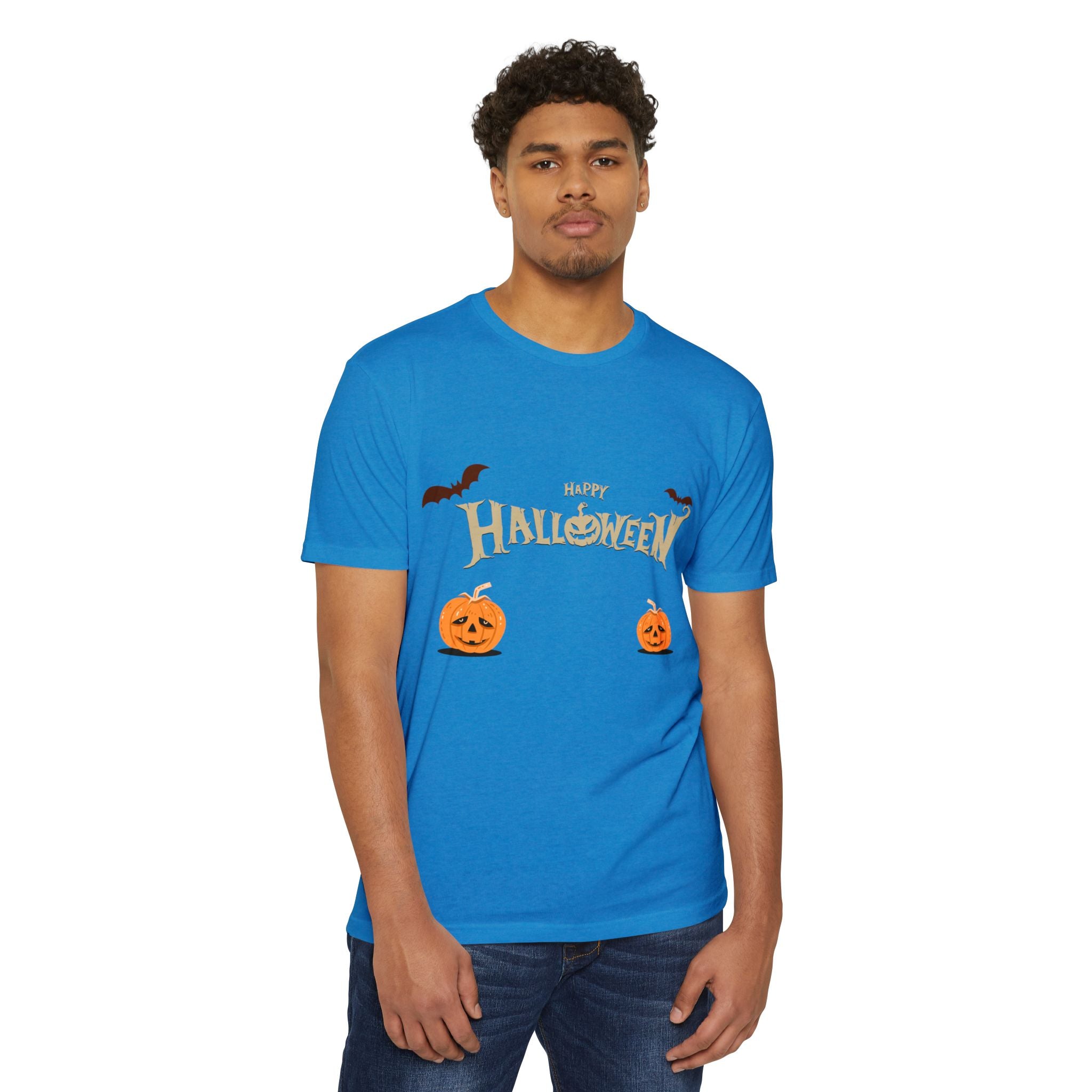 Halloween with Pumpkins | Unisex CVC Jersey T-shirt