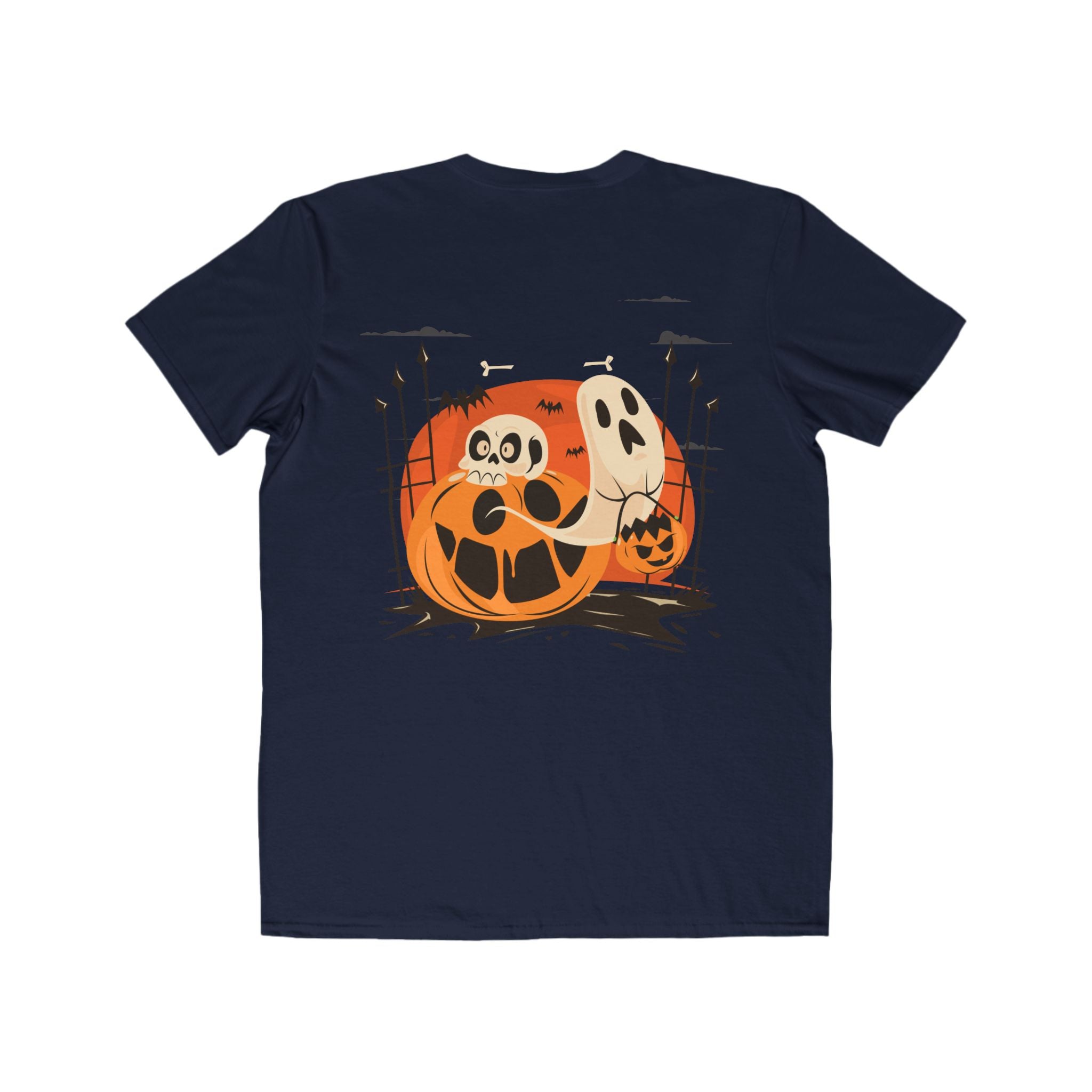 Halloween with Pumpkins | Men's Lightweight Fashion Tee