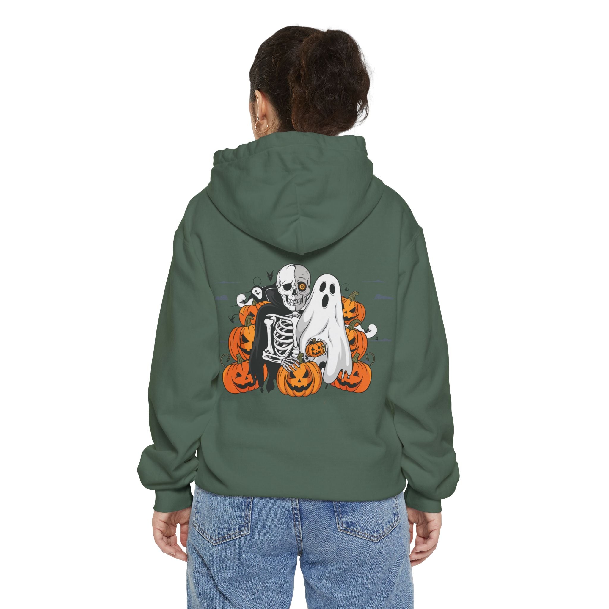 Halloween with Bats | Unisex Garment-Dyed Hoodie