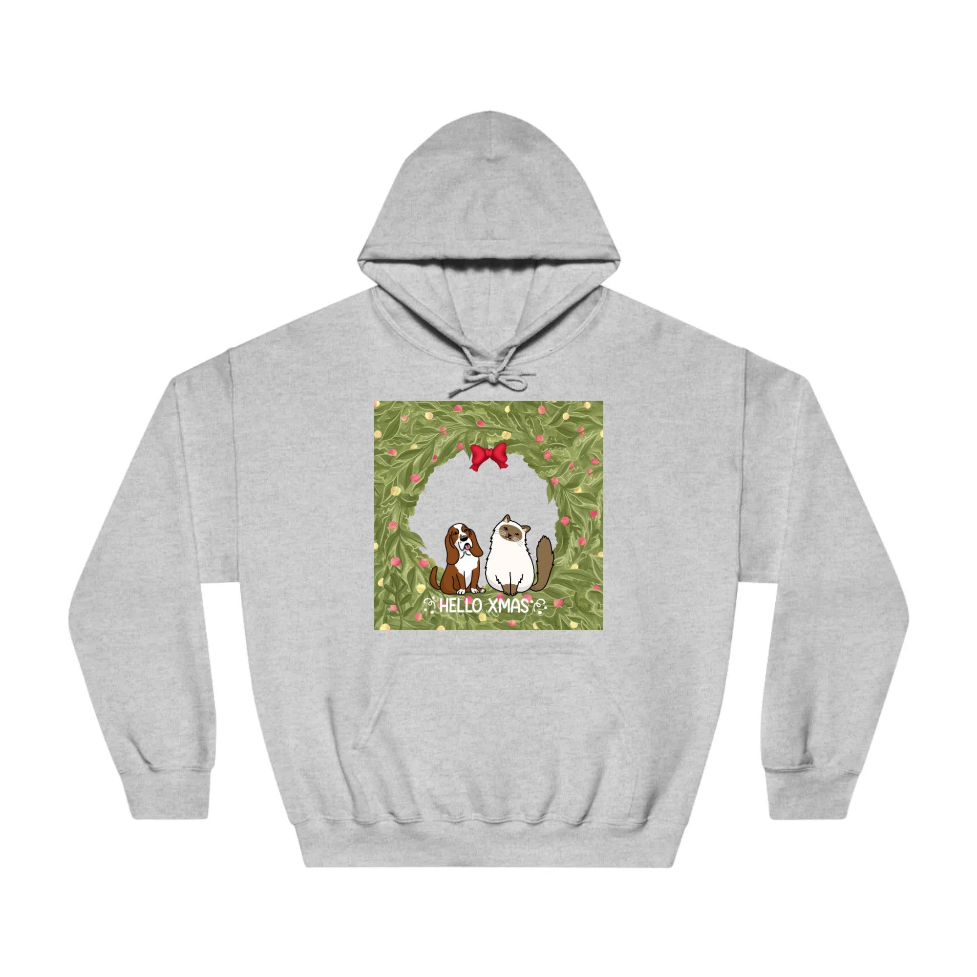 Hello XMAS | Unisex Dry Blend Hooded Sweatshirt