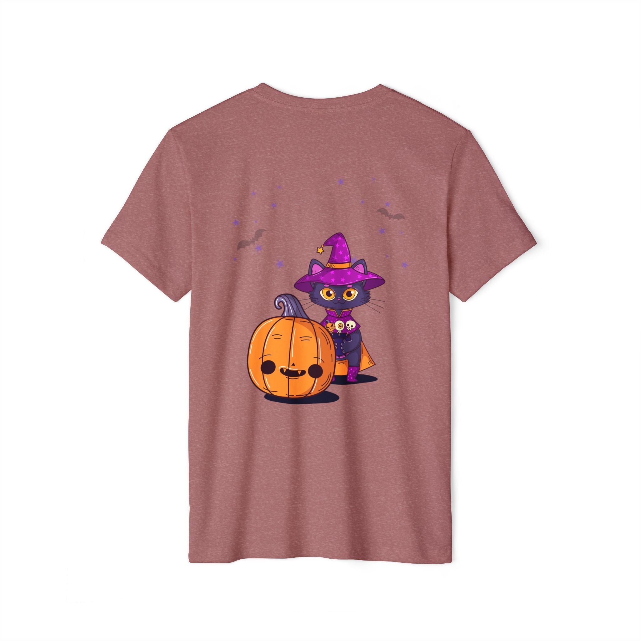 Halloween with Witch's Cats | Unisex Recycled Organic T-Shirt