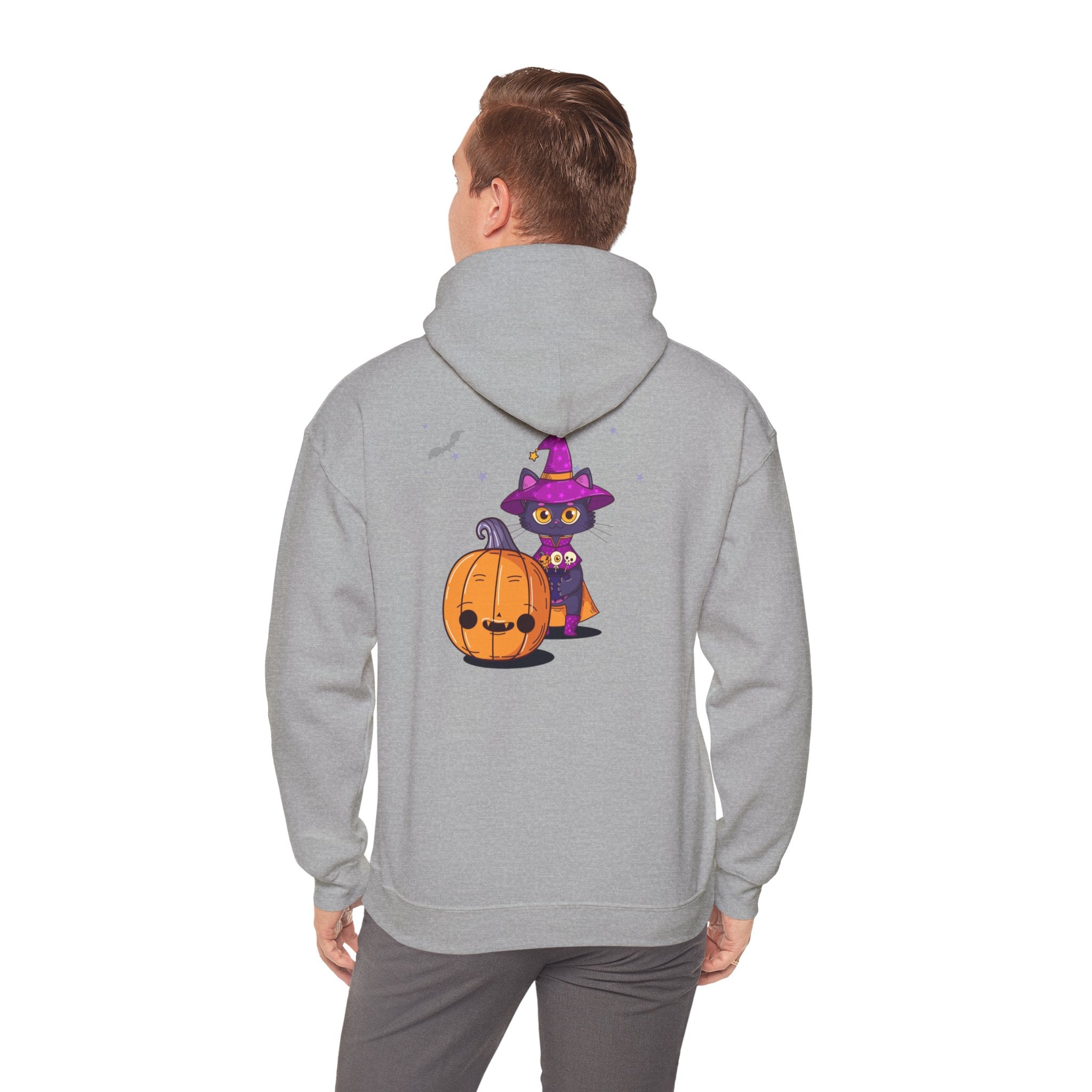 Halloween with Witch's Cats | Unisex Heavy Blend Hooded Sweatshirt