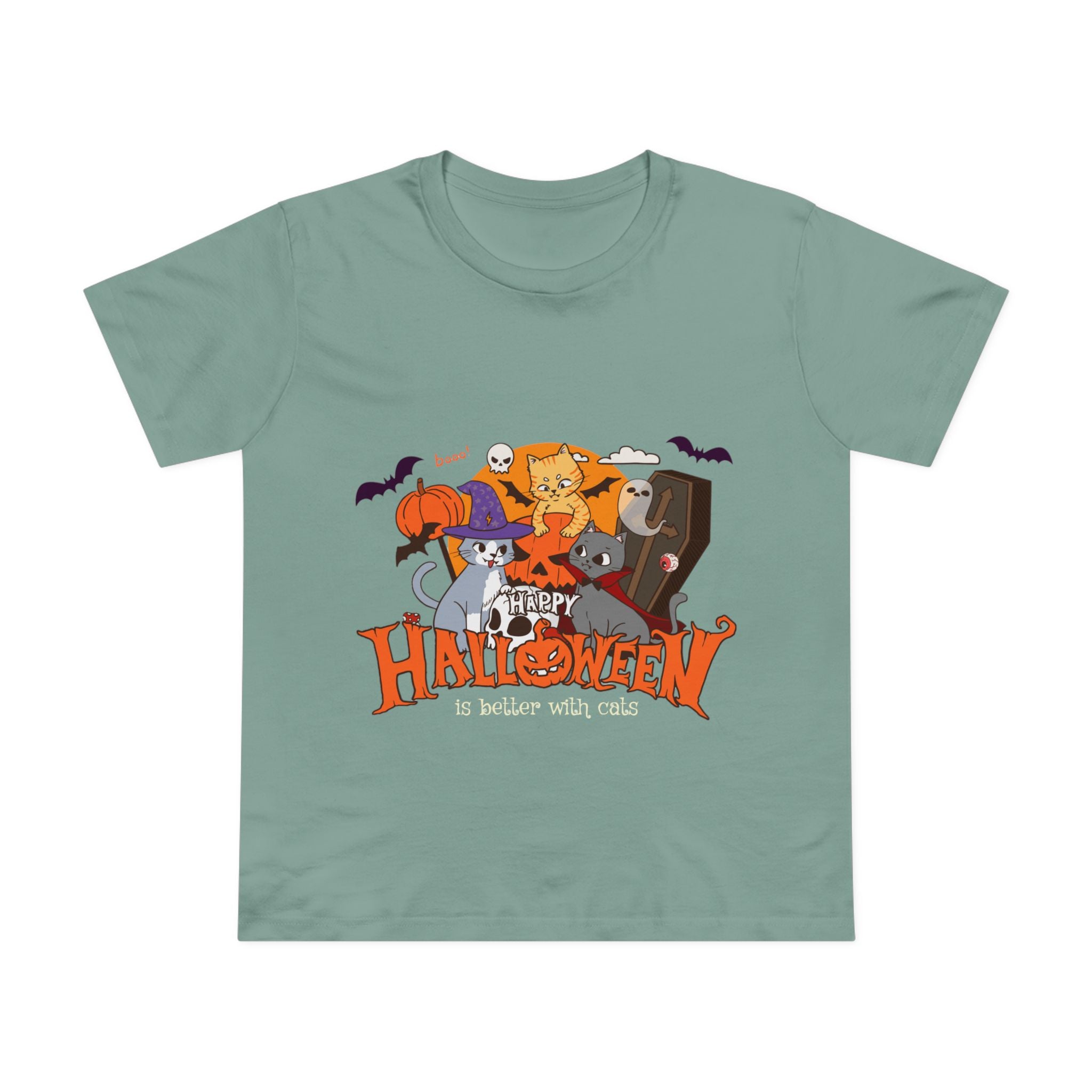 Halloween is Better with Cats | Women’s Maple Tee