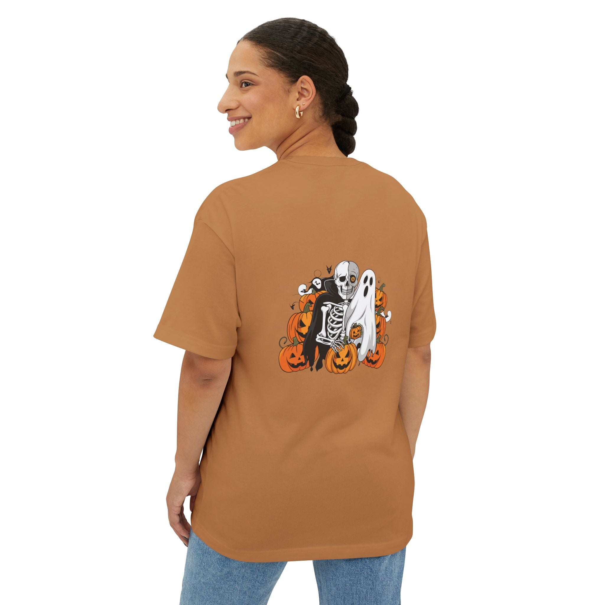 Halloween with Bats | Unisex Oversized Boxy Tee