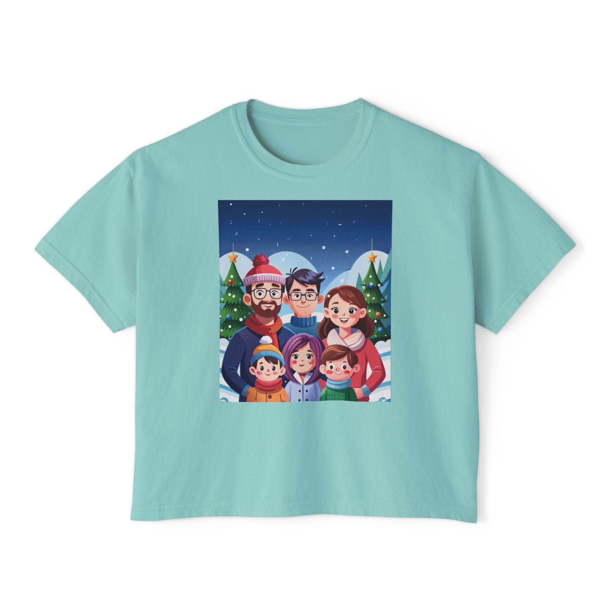 HAPPY CHRISTMAS DAY Women's Boxy Tee