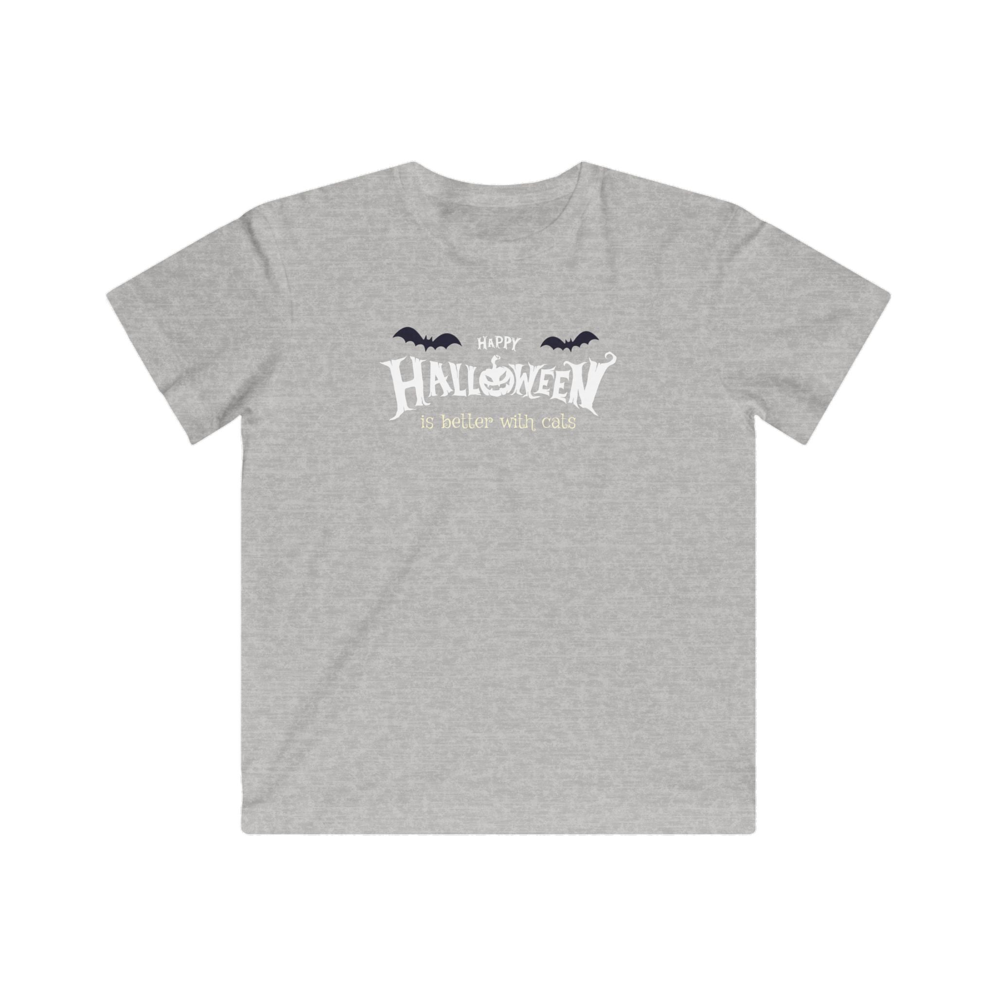 Halloween with Witch's Cats | Kids Fine Jersey Tee