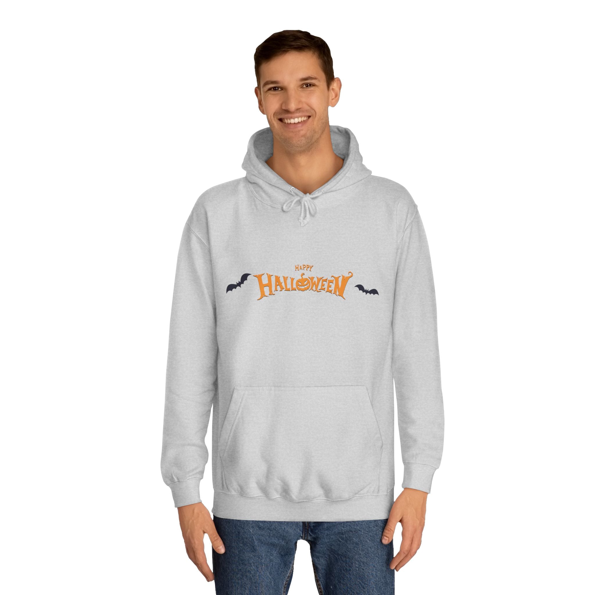 Halloween with Bats | Unisex College Hoodie