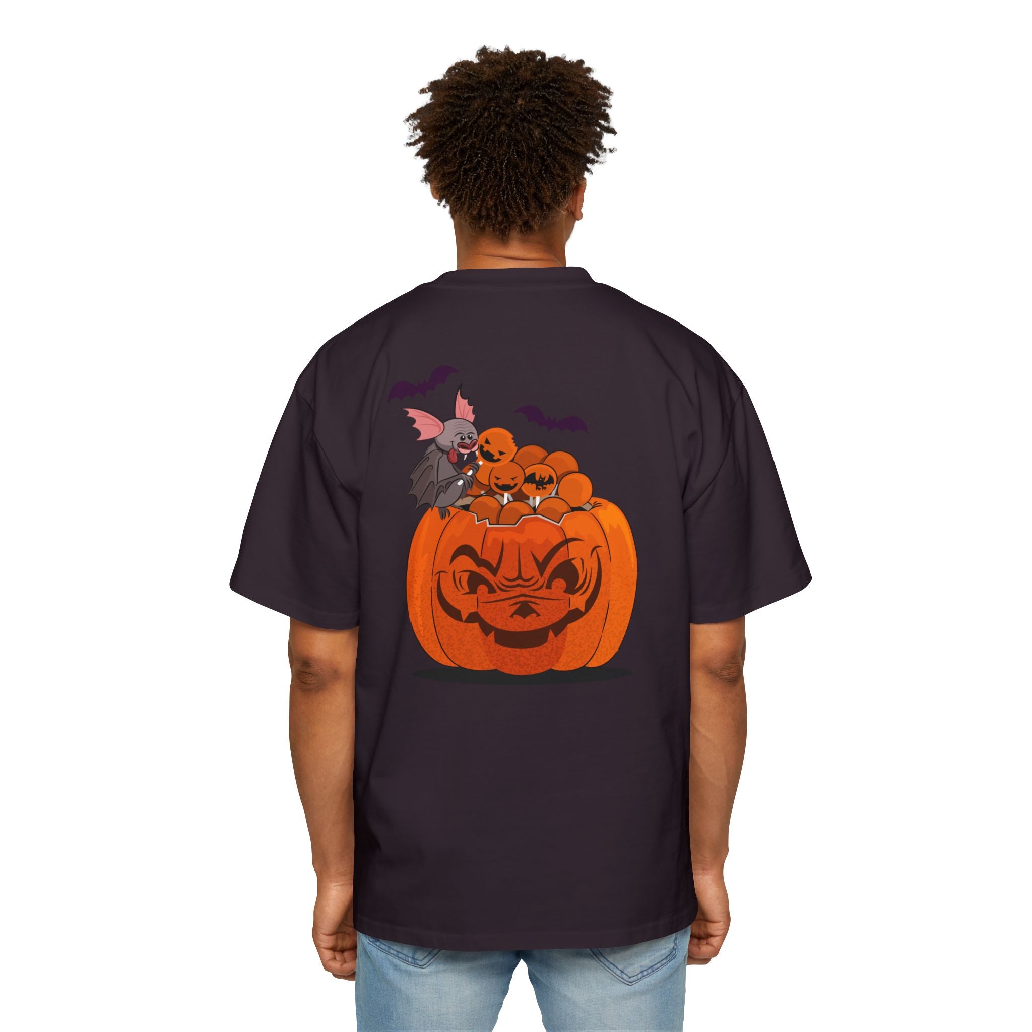 Halloween Trick or Treat | Men's Heavy Oversized Tee