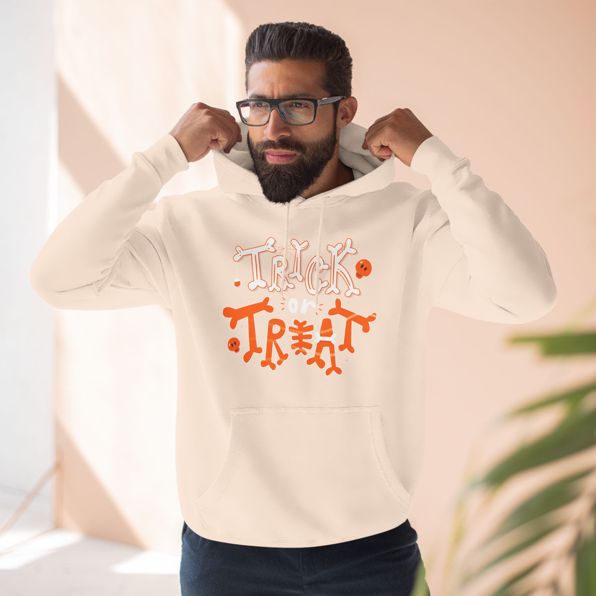 Halloween Trick or Treat | Three-Panel Fleece Hoodie