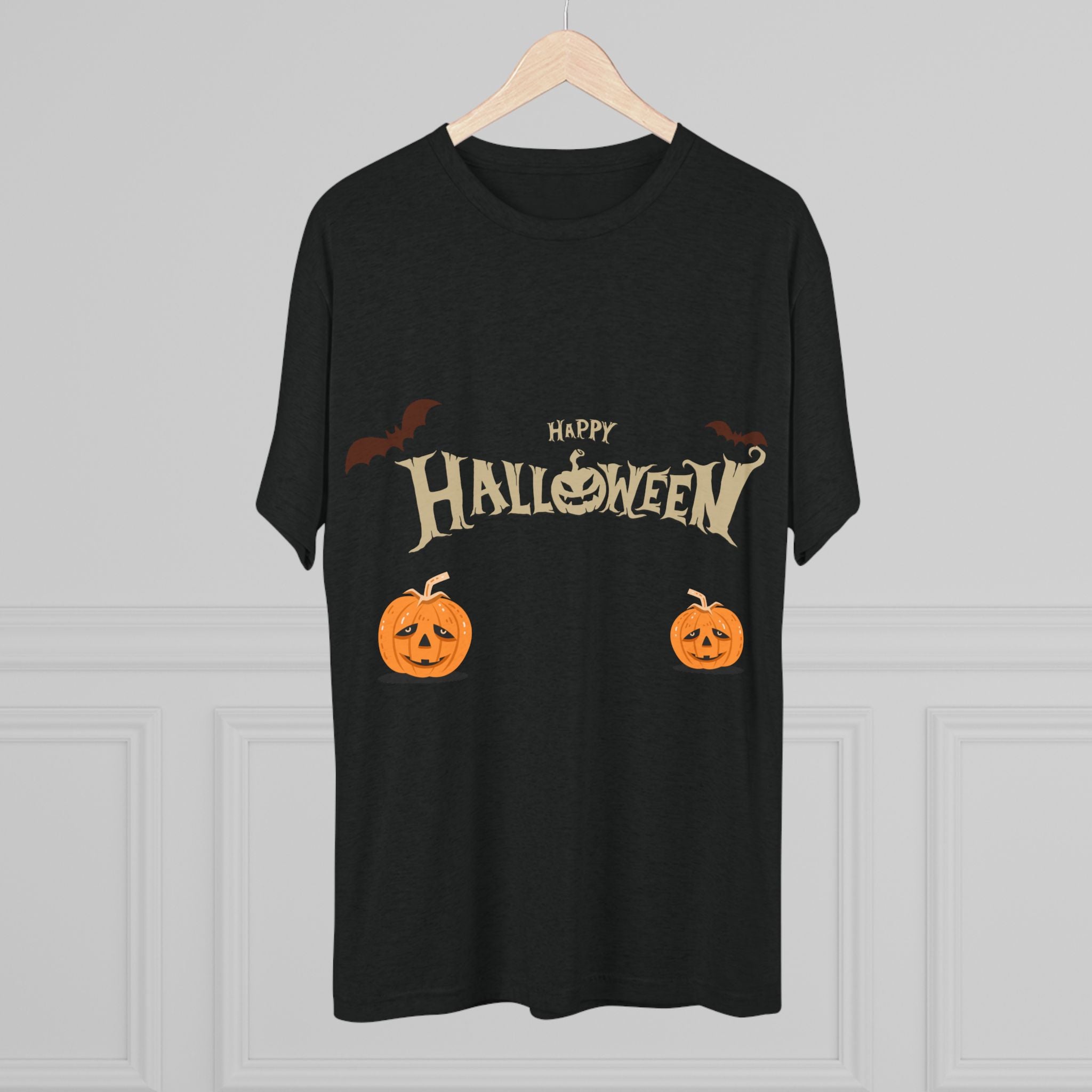 Halloween with Pumpkins | Unisex Tri-Blend Crew Tee