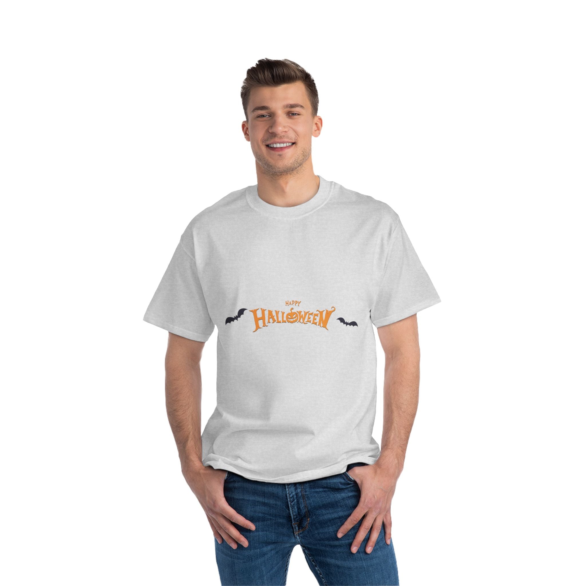 Halloween with Bats | Beefy-T®  Short-Sleeve T-Shirt