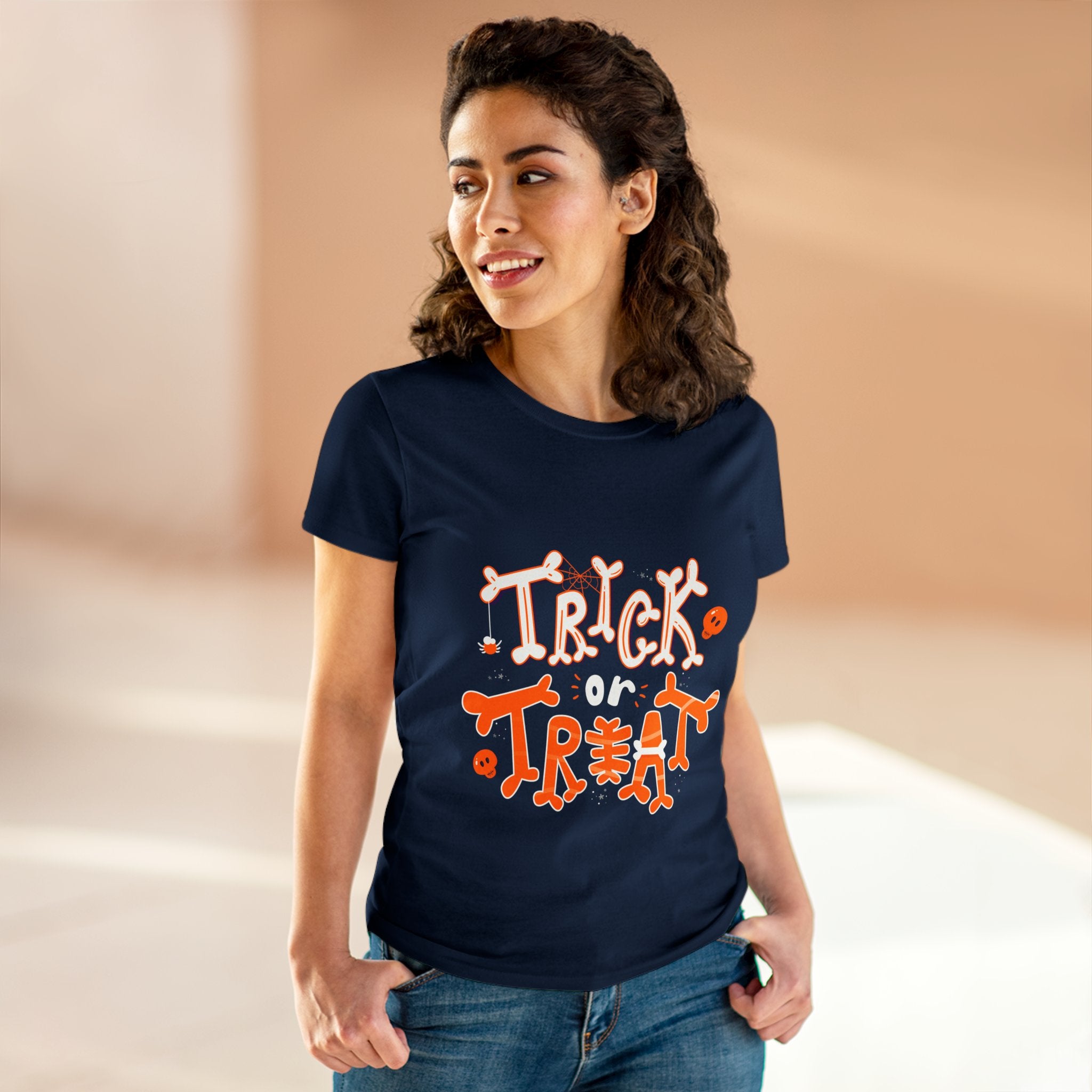Halloween Trick or Treat | Women's Midweight Cotton Tee