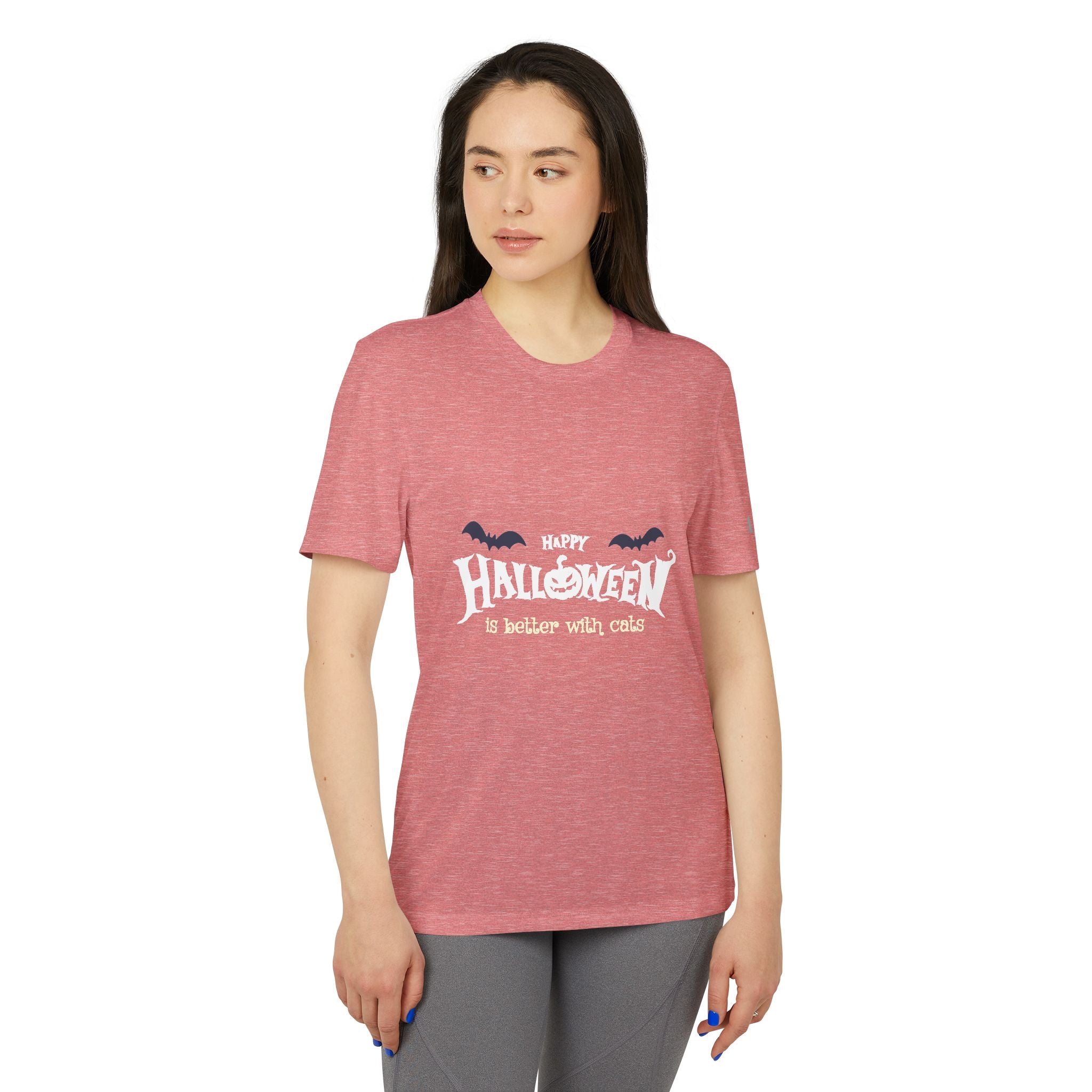 Halloween with Witch's Cats | adidas Unisex Sport T-shirt