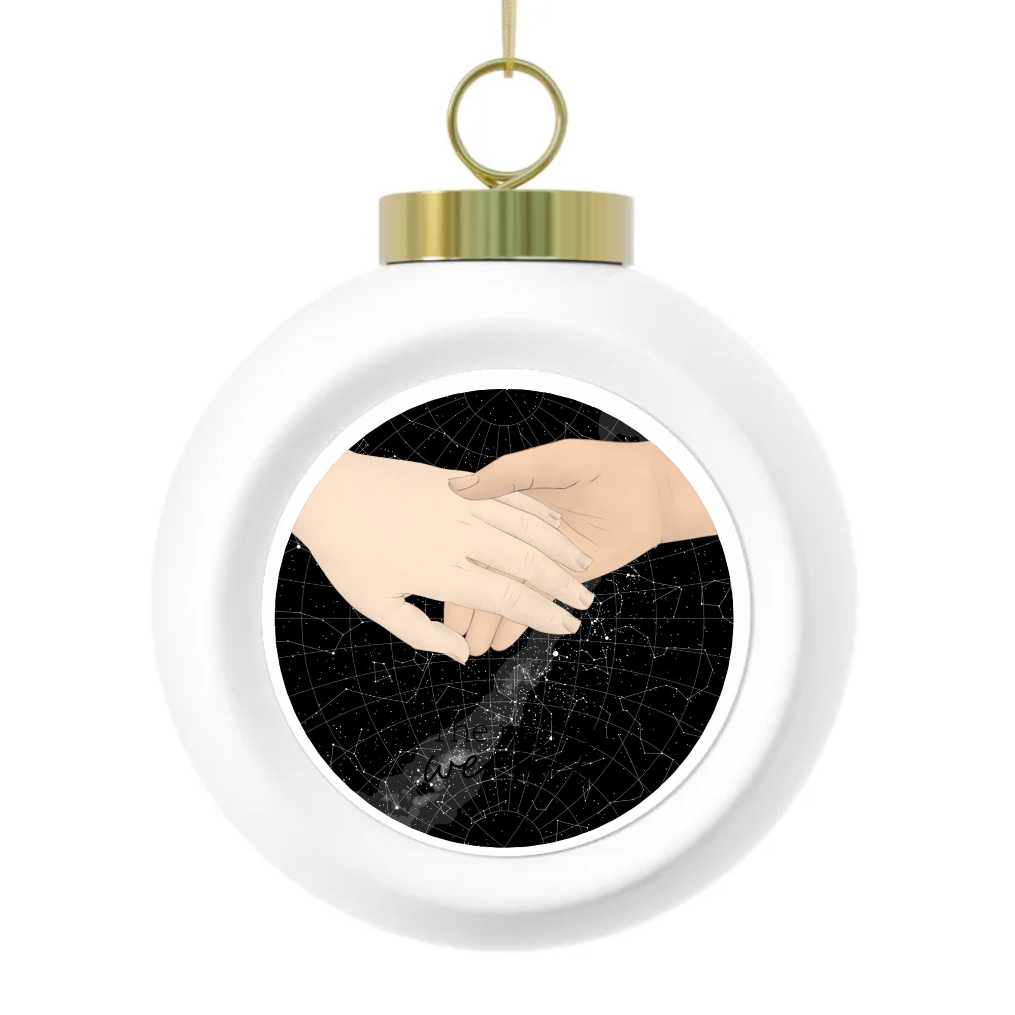 Holding Hands | Christmas Ball Ornament