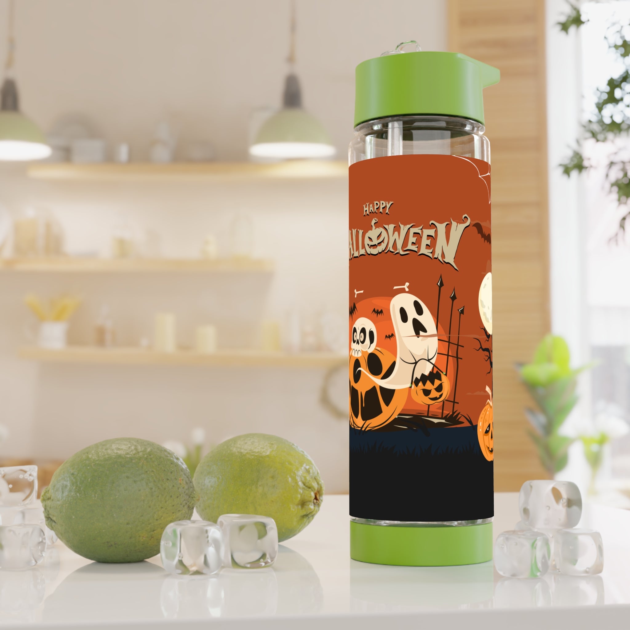 Happy Halloween with Pumpkin | Infuser Water Bottle