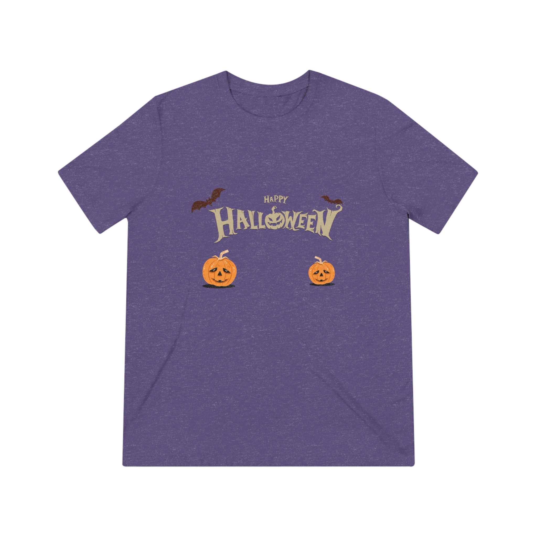 Halloween with Pumpkins | Unisex Triblend Tee