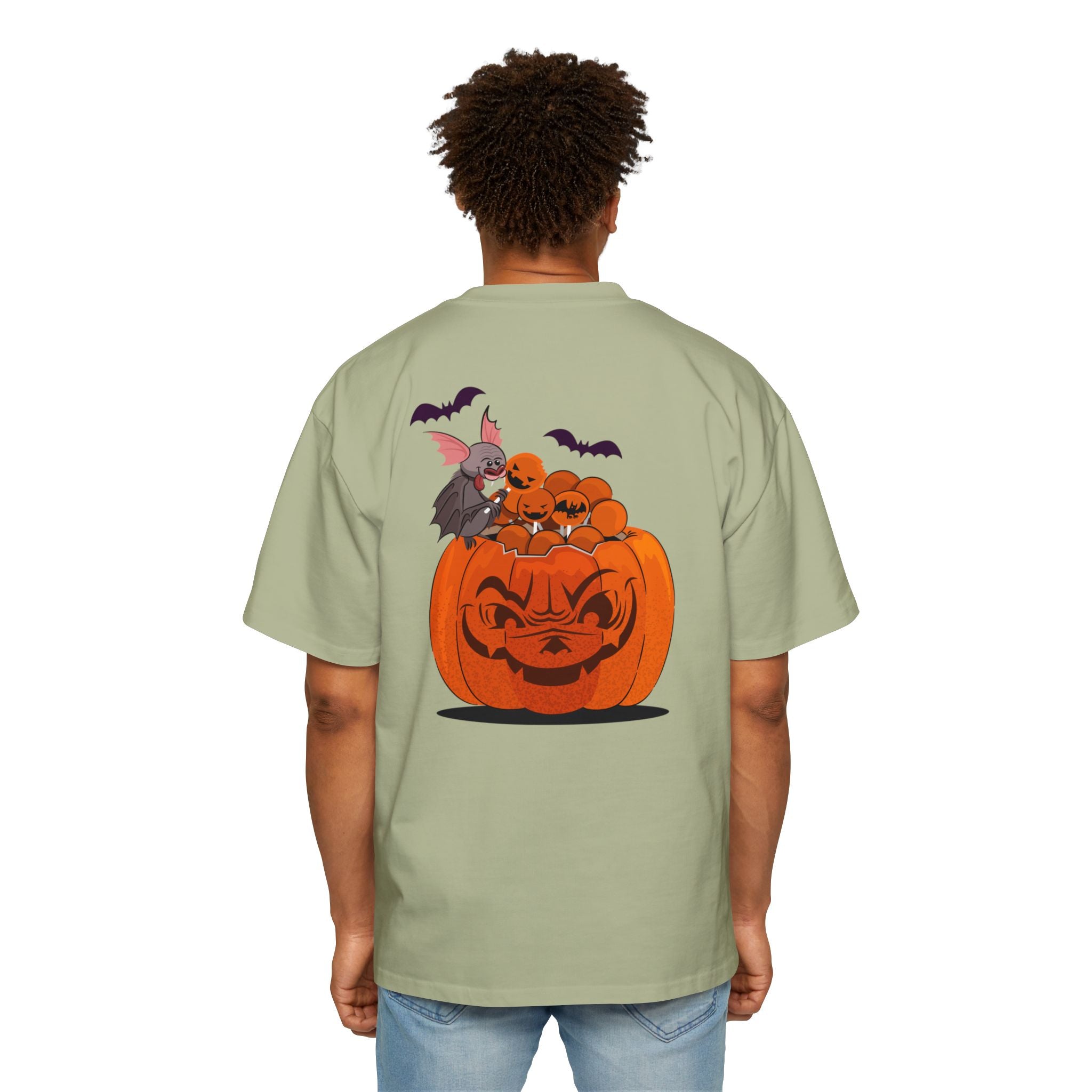 Halloween Trick or Treat | Men's Heavy Oversized Tee