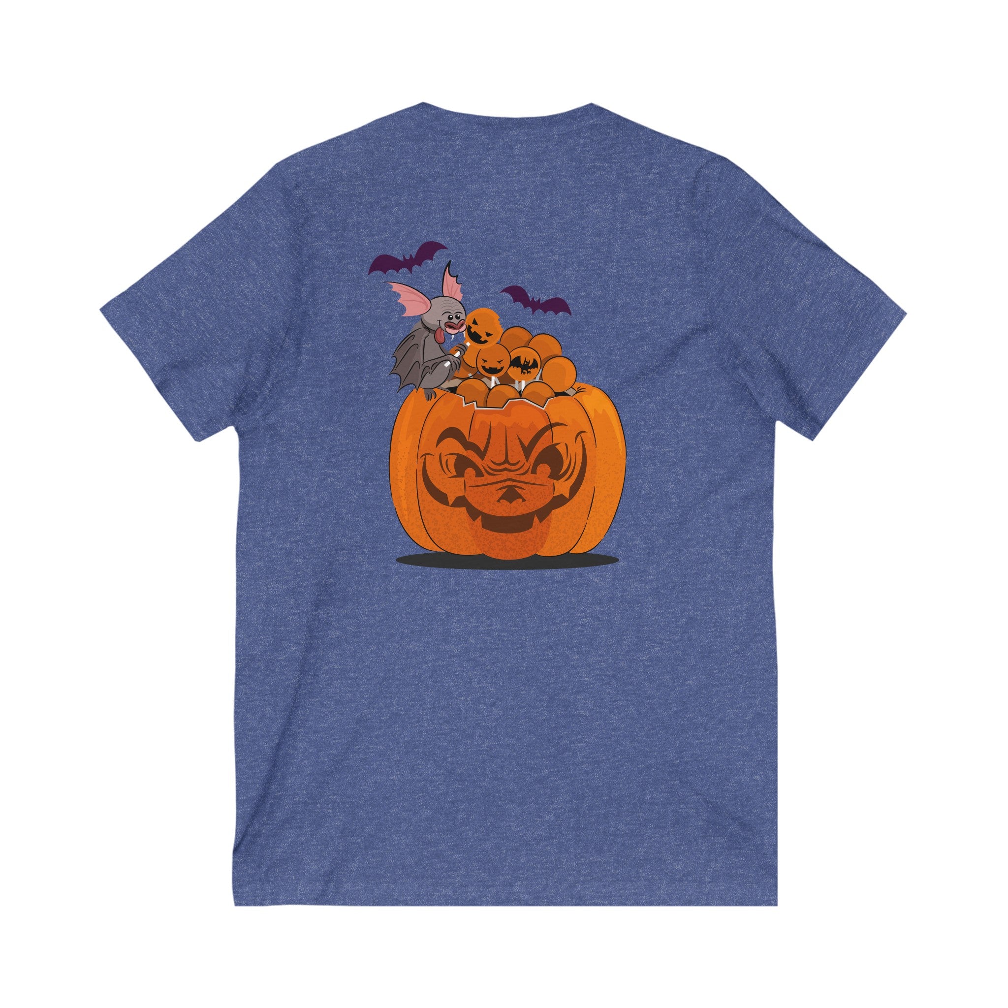 Halloween Trick or Treat  | Unisex Jersey Short Sleeve V-Neck Tee