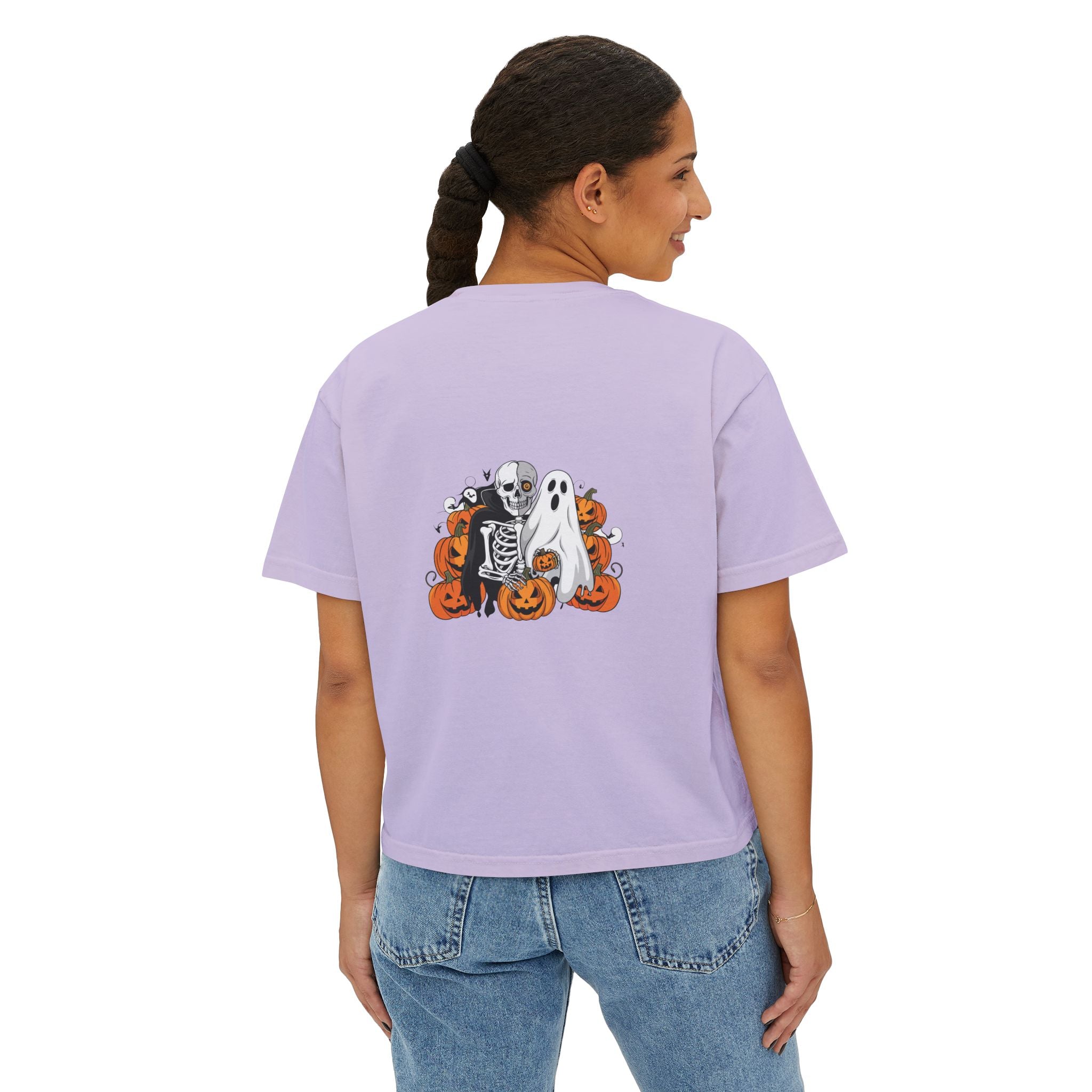Halloween with Bats | Women's Boxy Tee