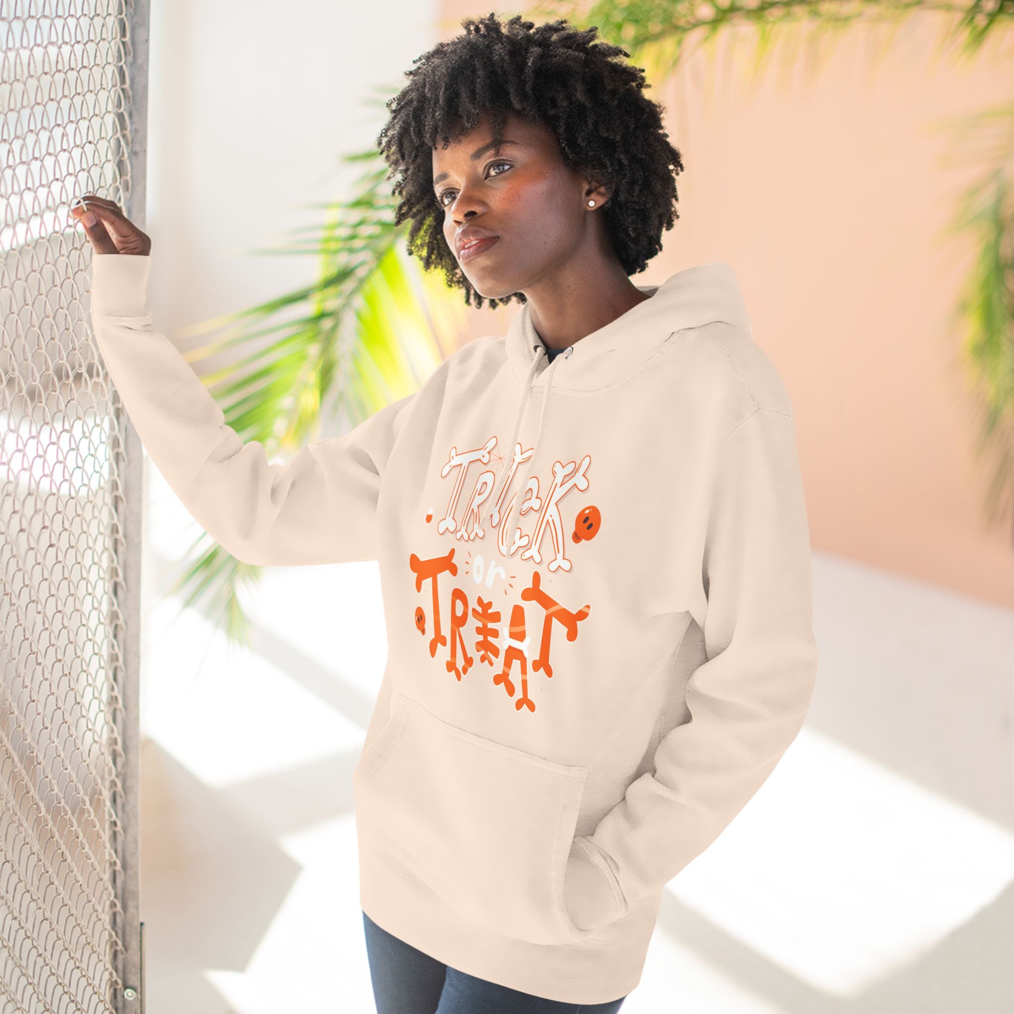 Halloween Trick or Treat | Three-Panel Fleece Hoodie