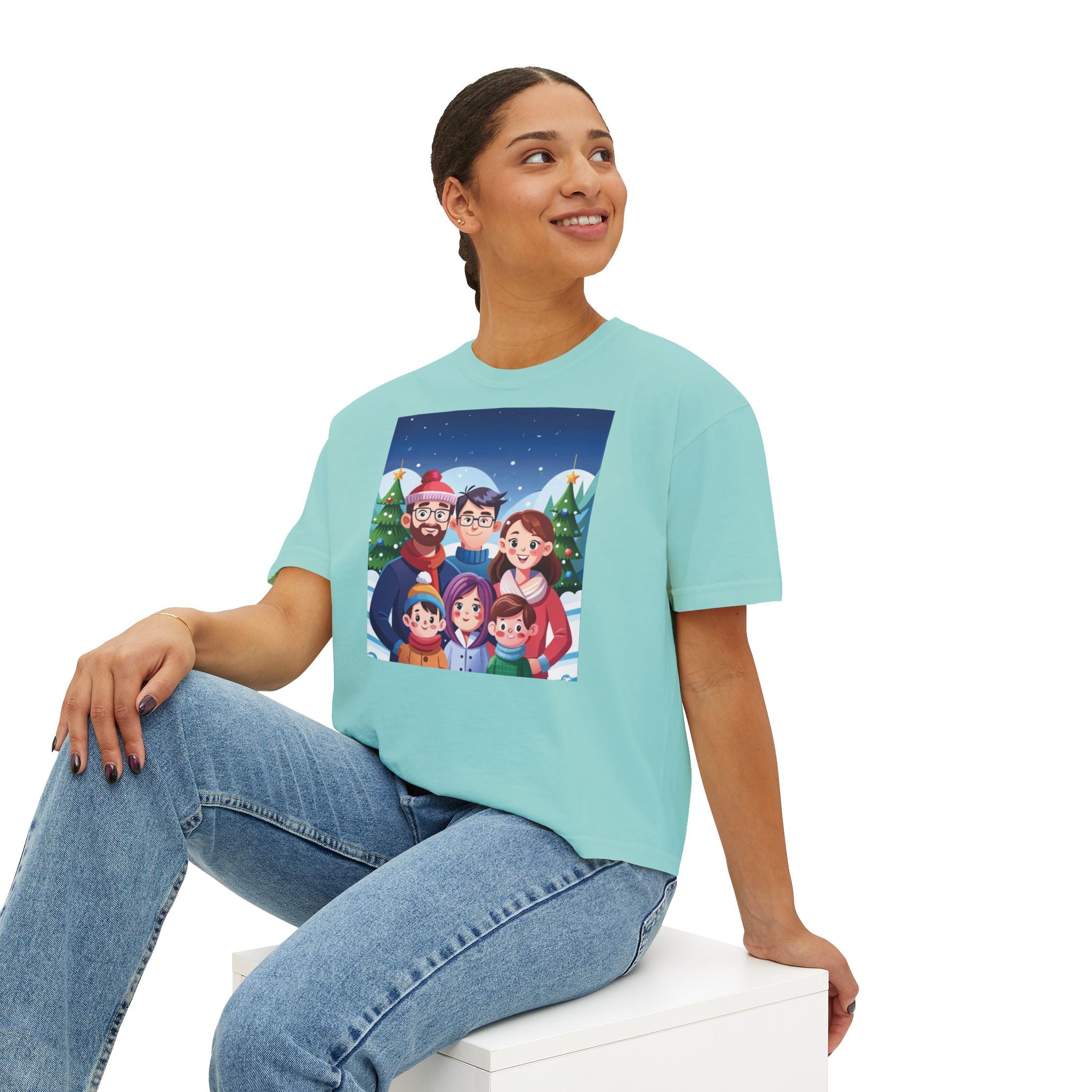 HAPPY CHRISTMAS DAY Women's Boxy Tee