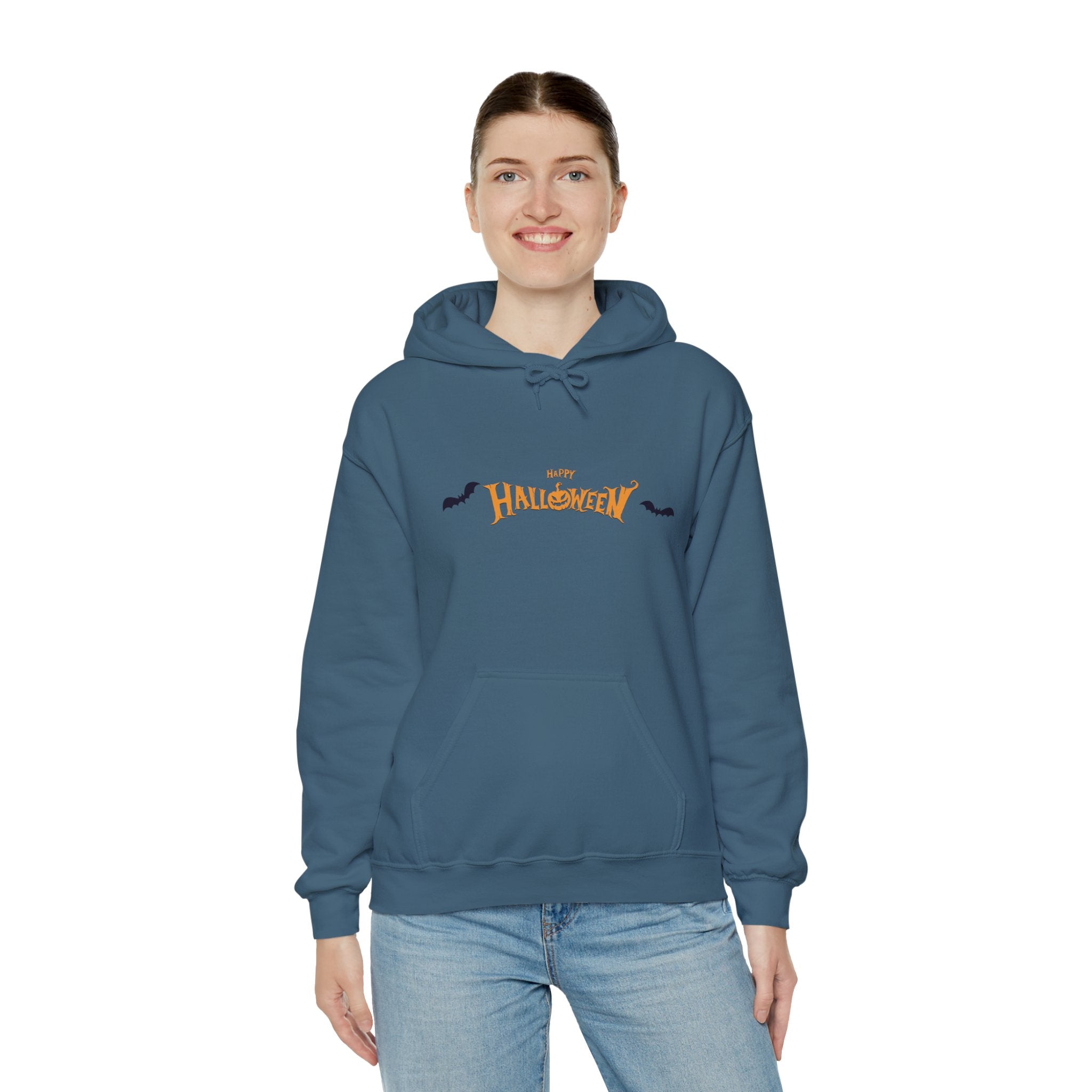 Halloween with Bats | Unisex Heavy Blend Hooded Sweatshirt
