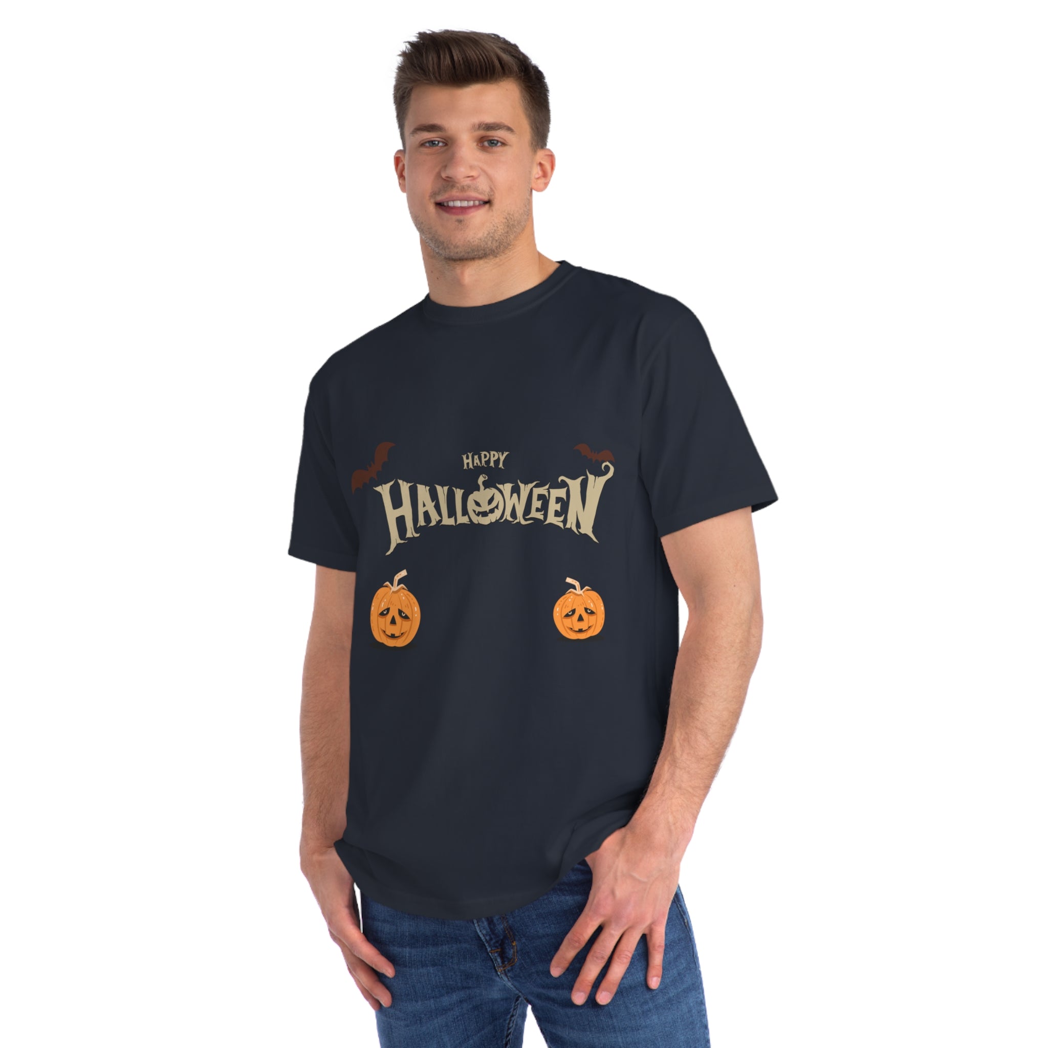 Halloween with Pumpkins | Organic Unisex Classic T-Shirt