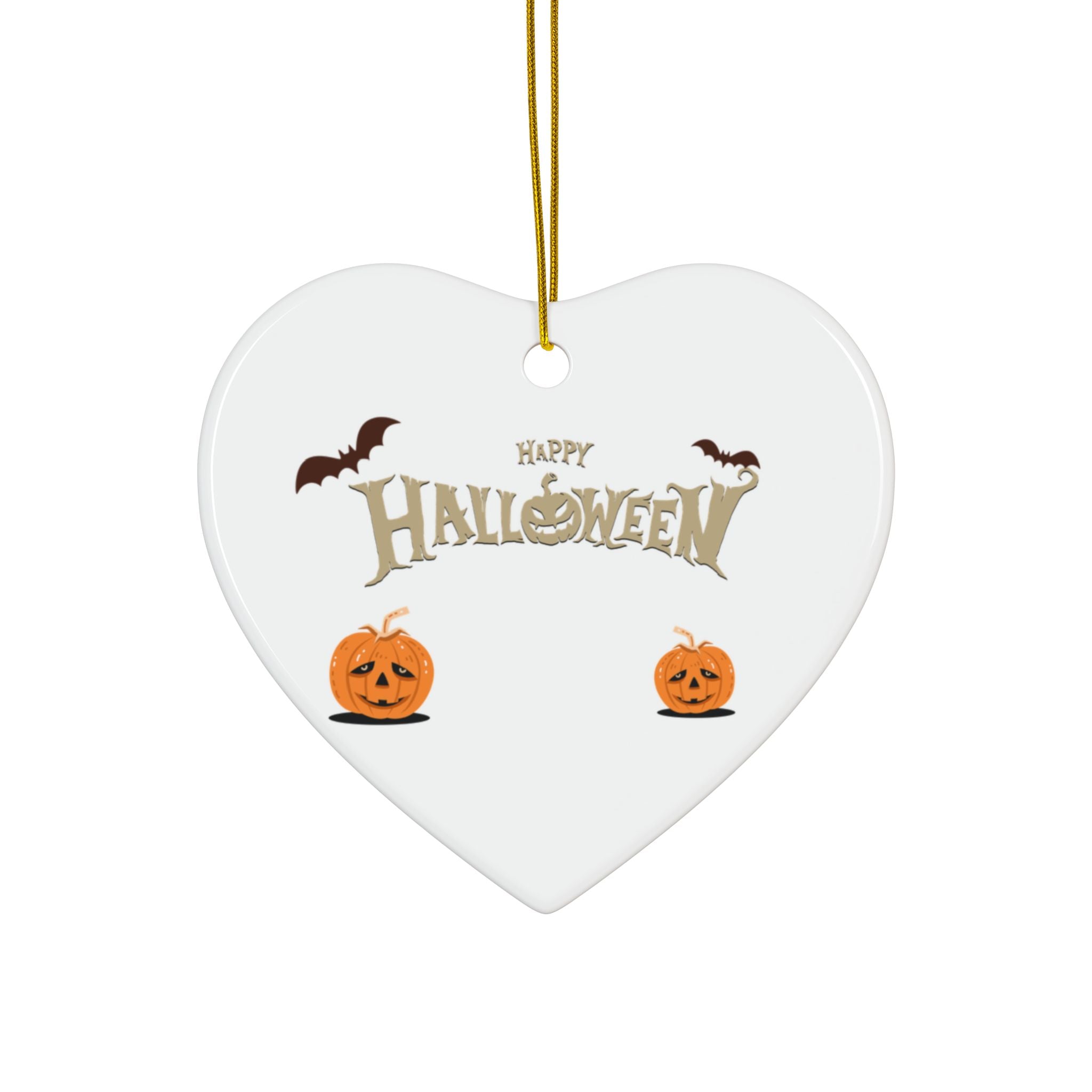 Happy Halloween with Pumpkin | Ceramic Ornaments