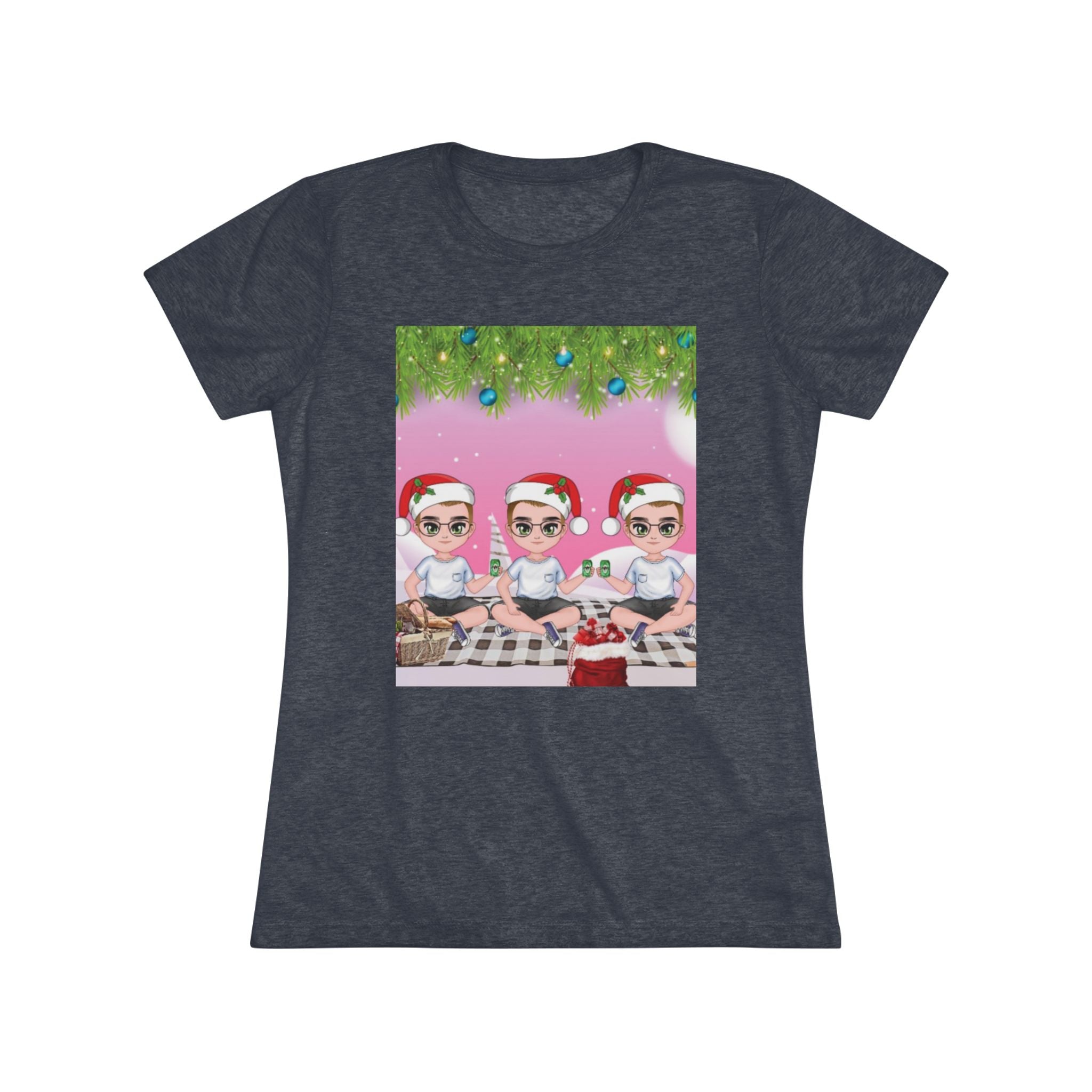HAPPY CHRISTMAS DAY Women's Triblend Tee