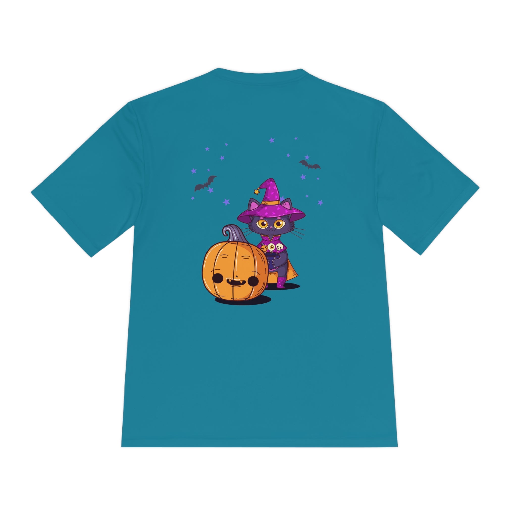 Halloween with Witch's Cats | Unisex Moisture Wicking Tee