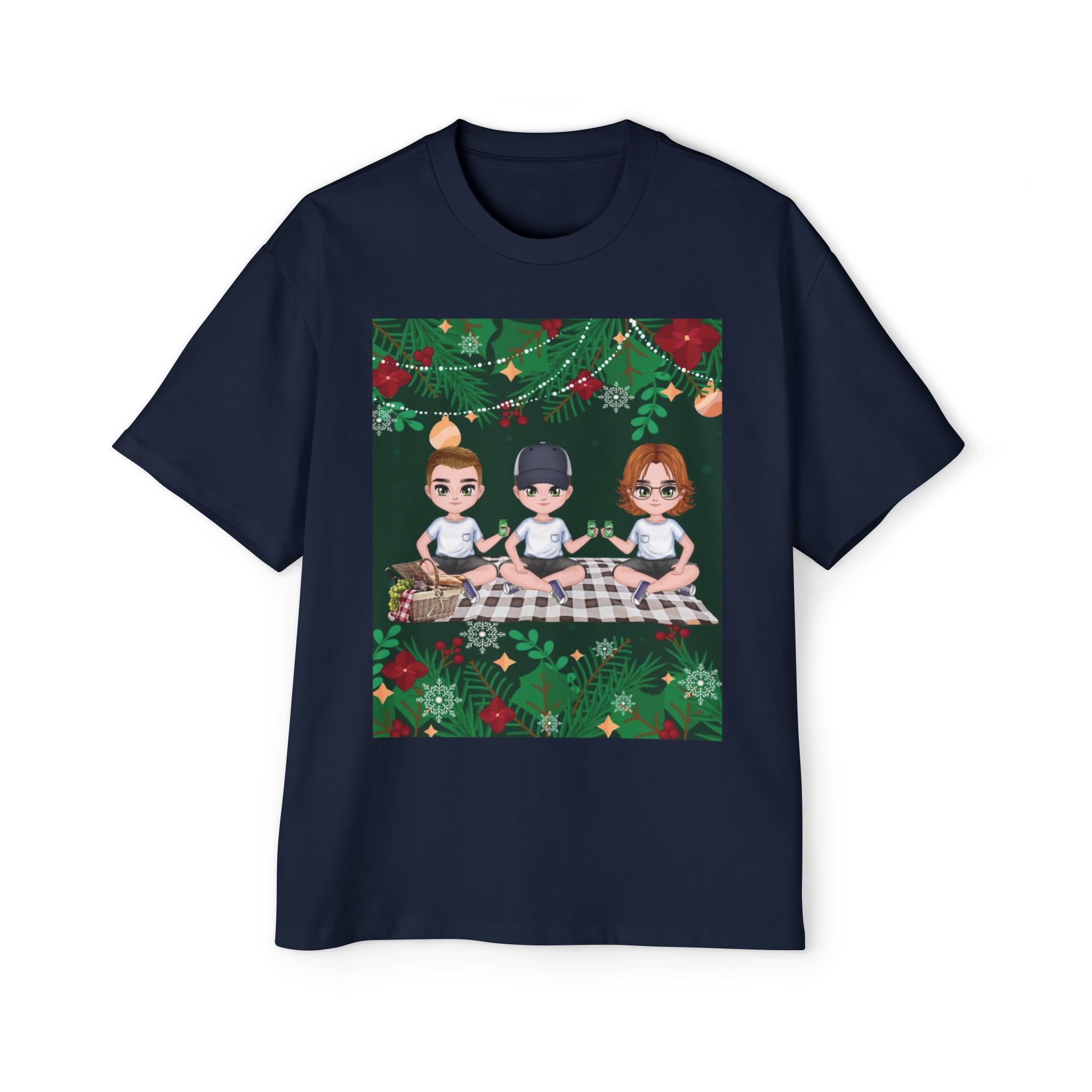 Christmas Family | Men's Heavy Oversized Tee